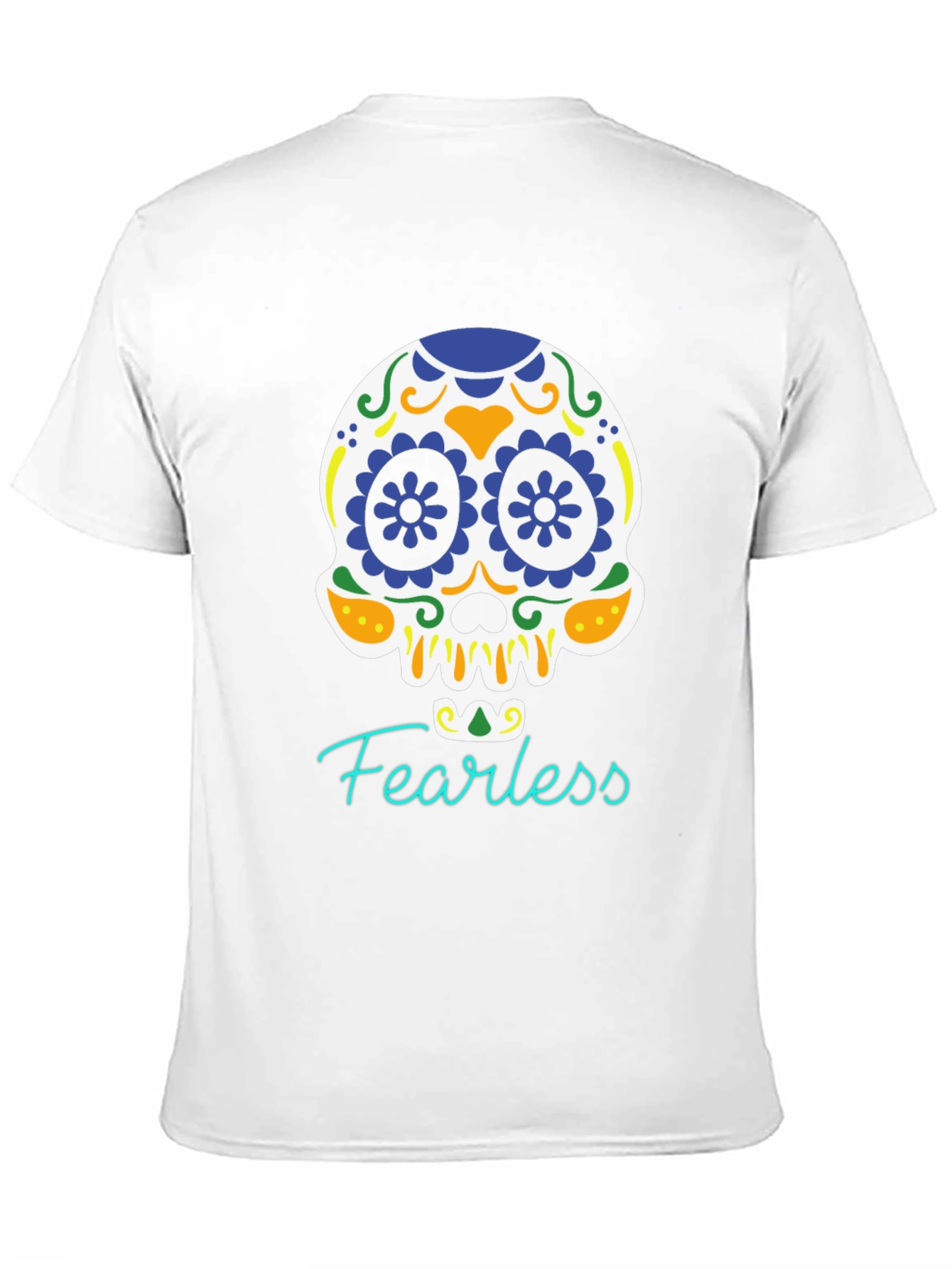 Fearless Sugar Skull Graphic T-Shirt