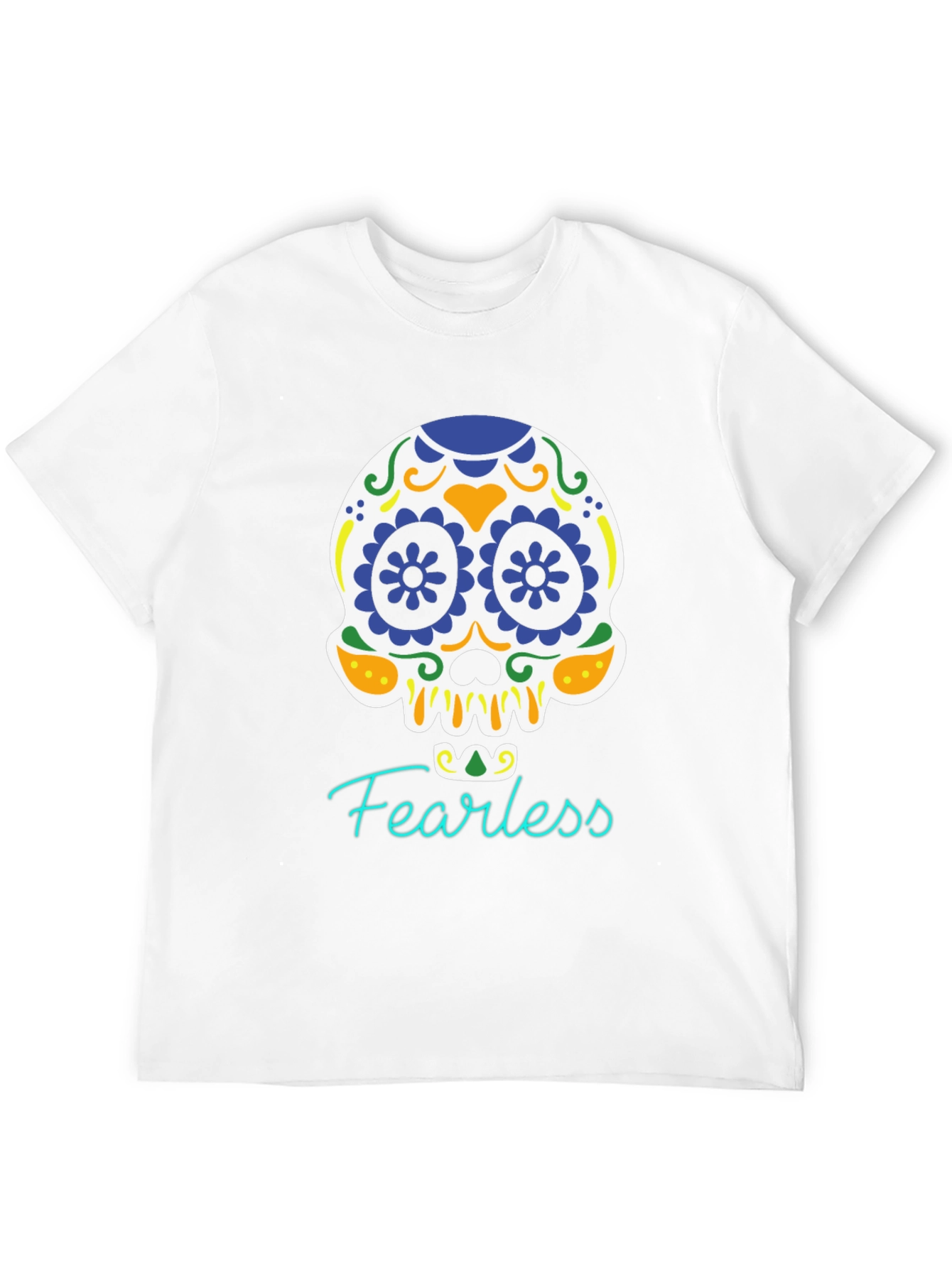 Fearless Sugar Skull Graphic T-Shirt