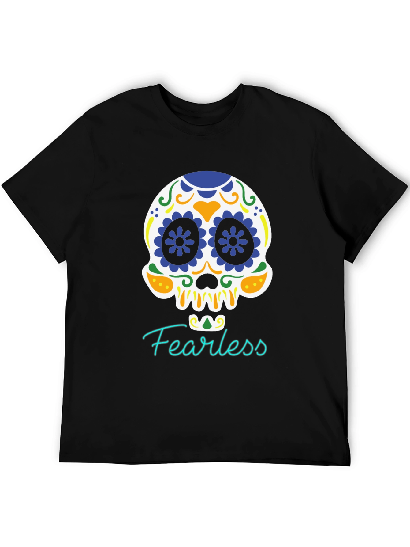 Fearless Sugar Skull Graphic T-Shirt