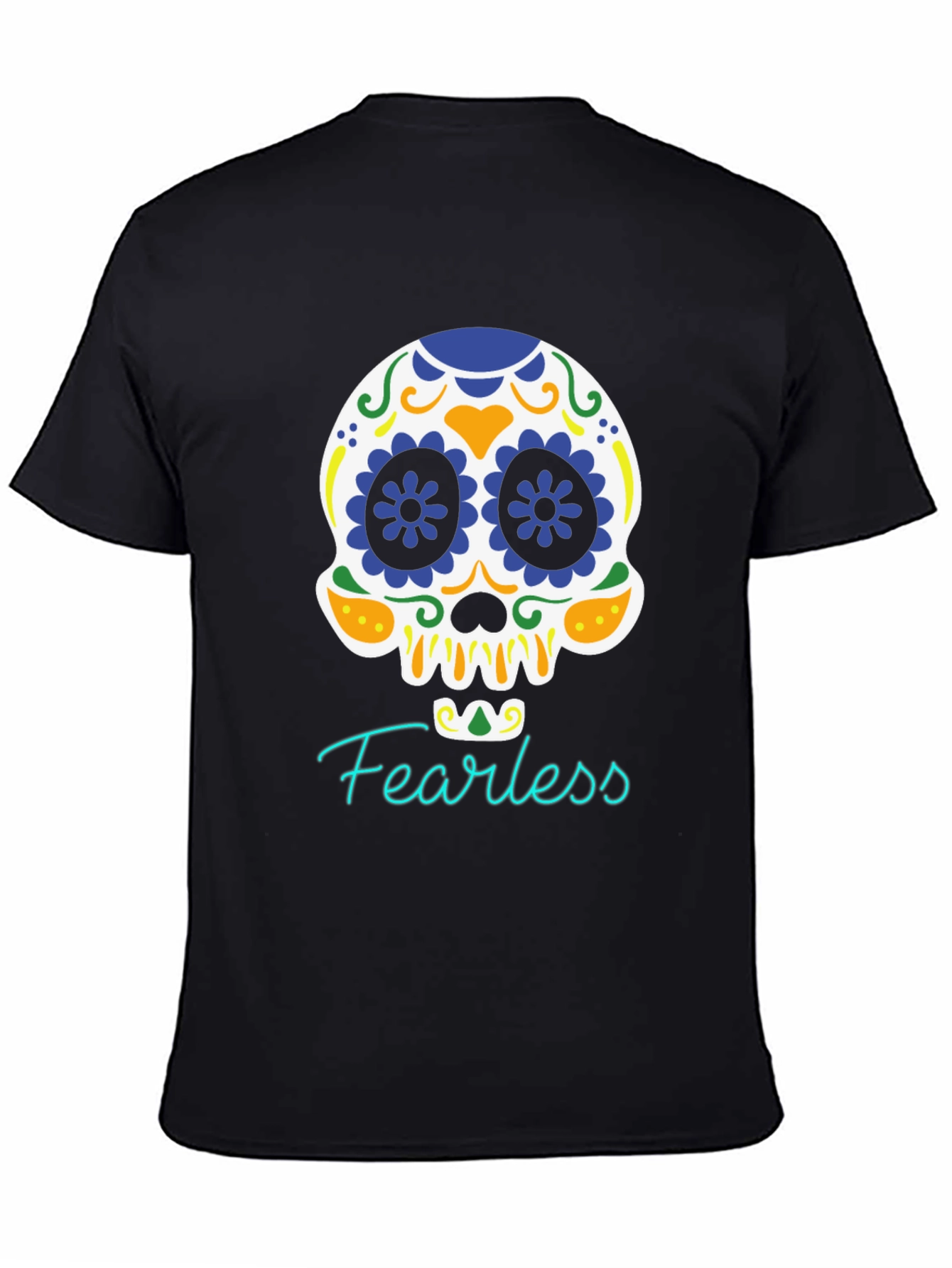 Fearless Sugar Skull Graphic T-Shirt
