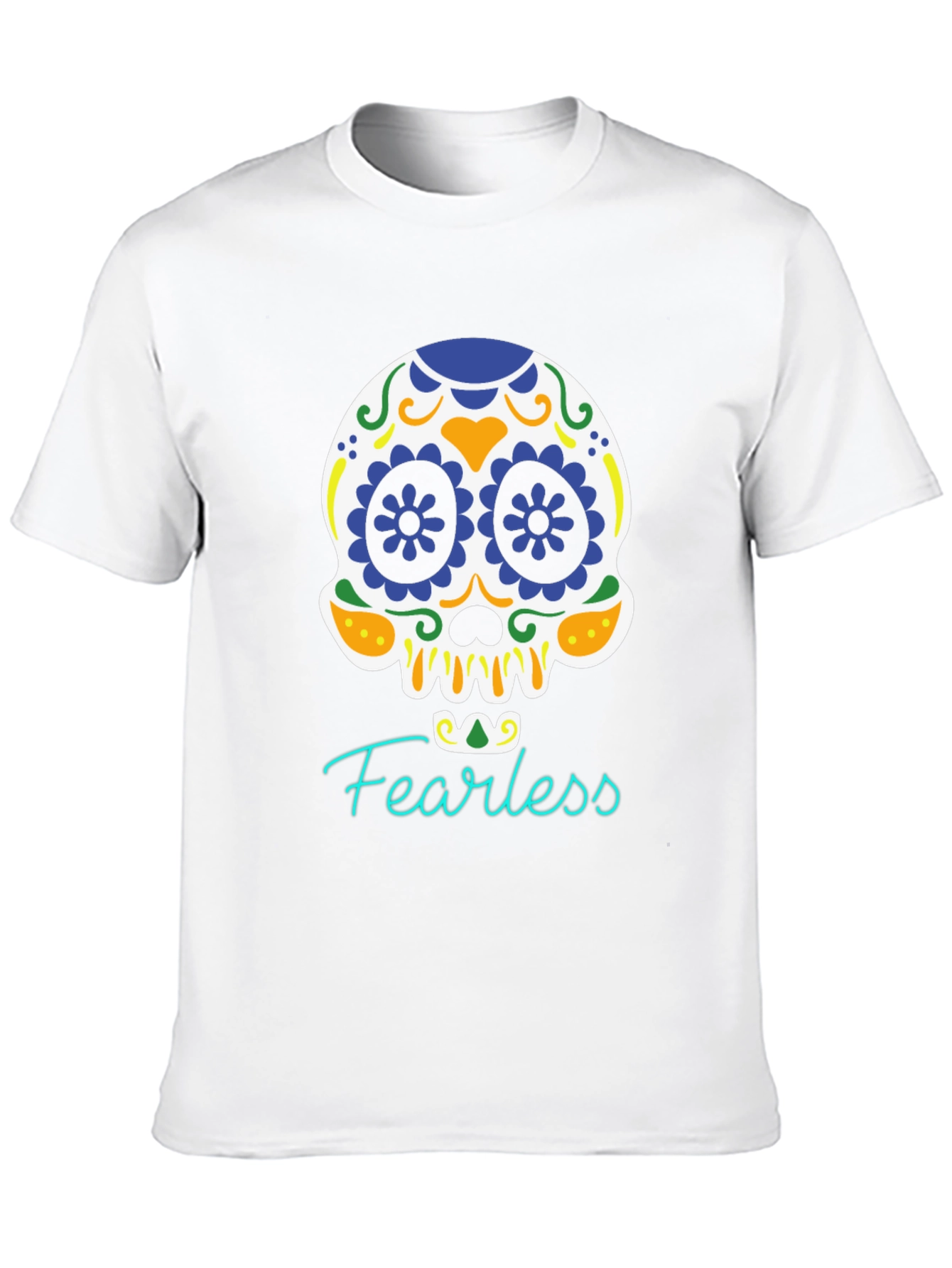 Fearless Sugar Skull Graphic T-Shirt