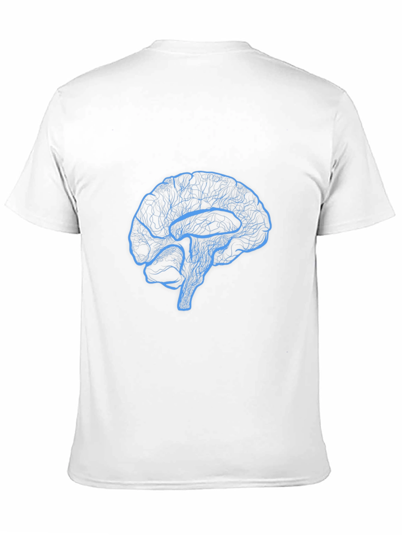 Brain Graphic Tee - Black Cotton T-Shirt
