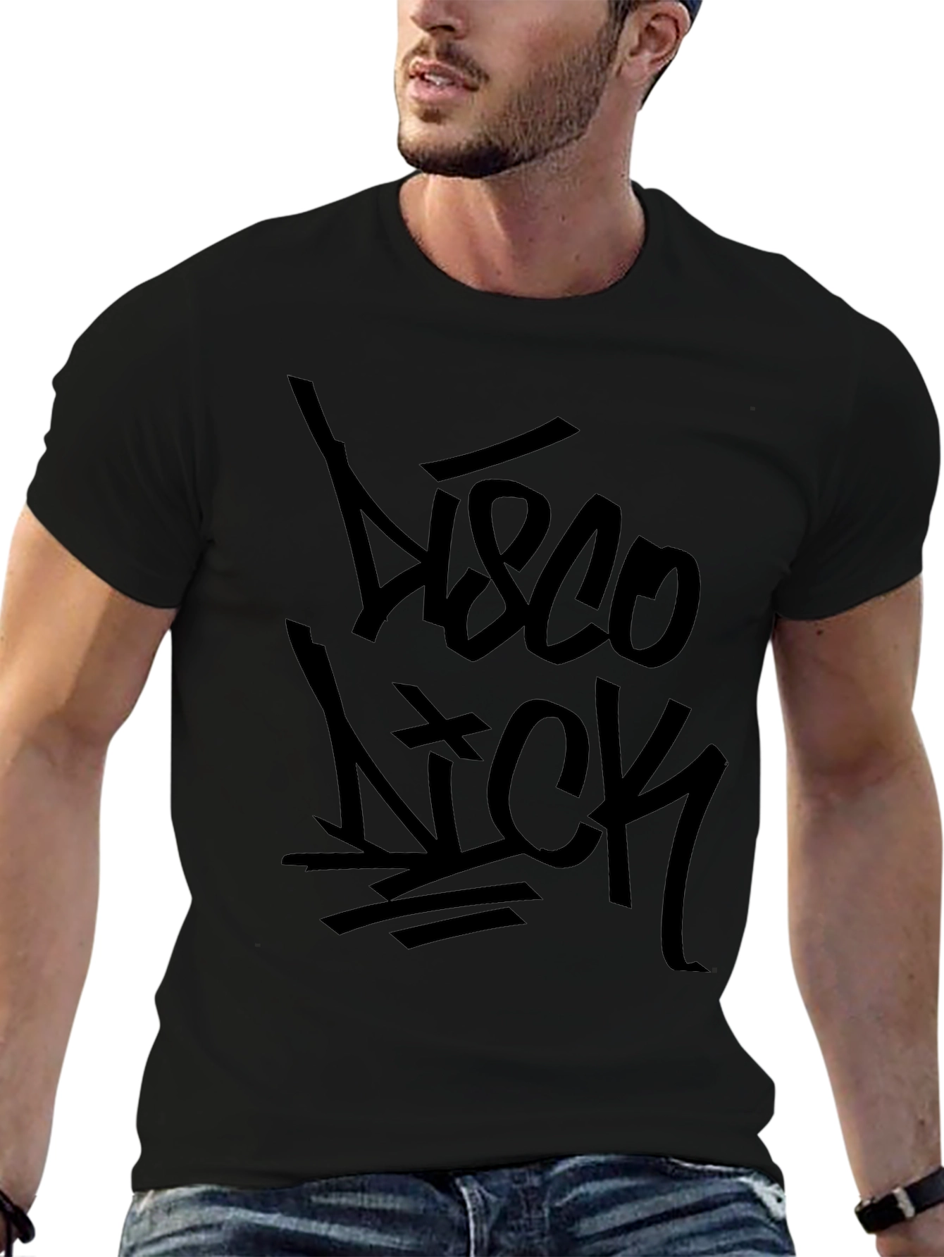 Disco Nick Black Graphic Tee