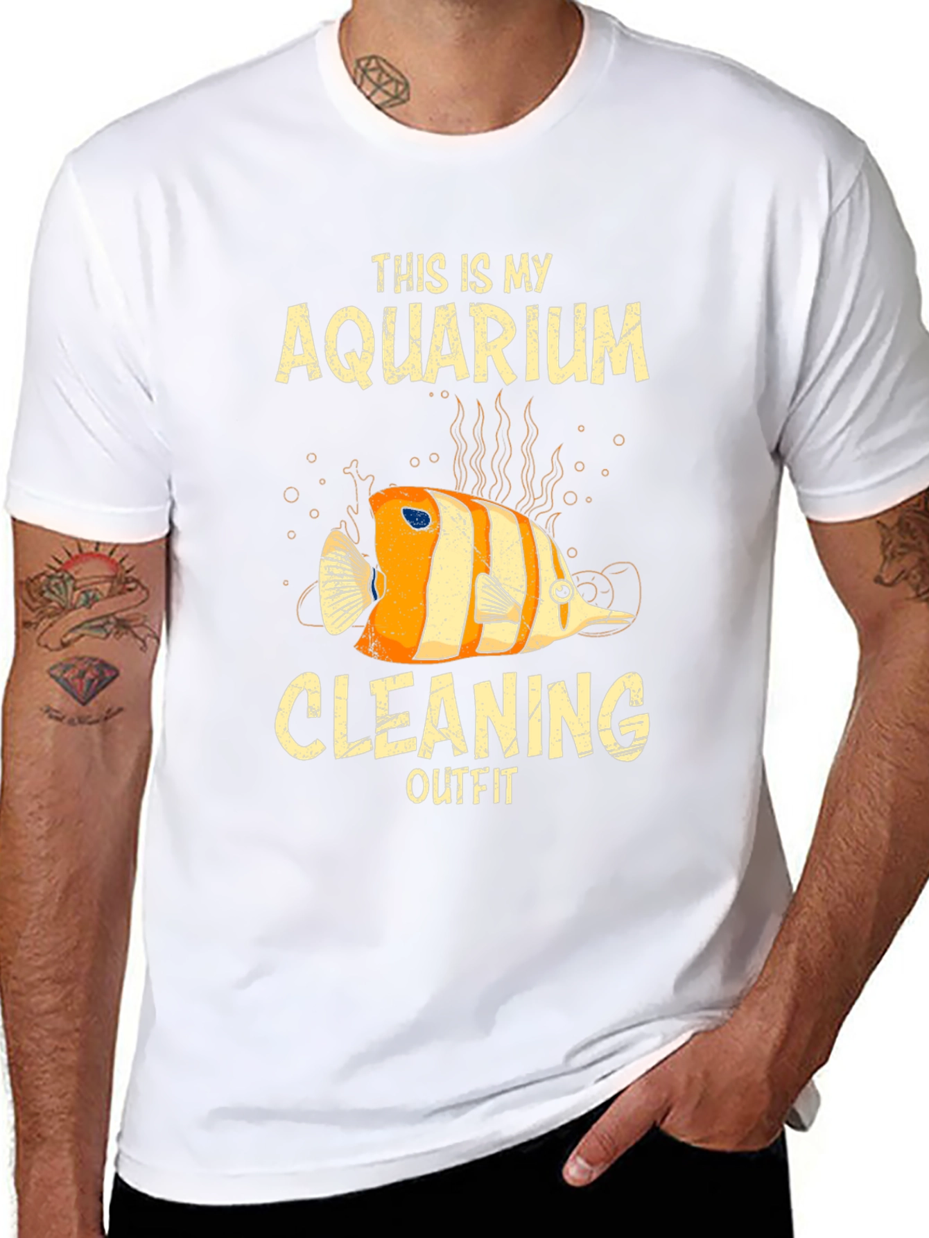 Aquarium Cleaning Outfit Fish T-Shirt