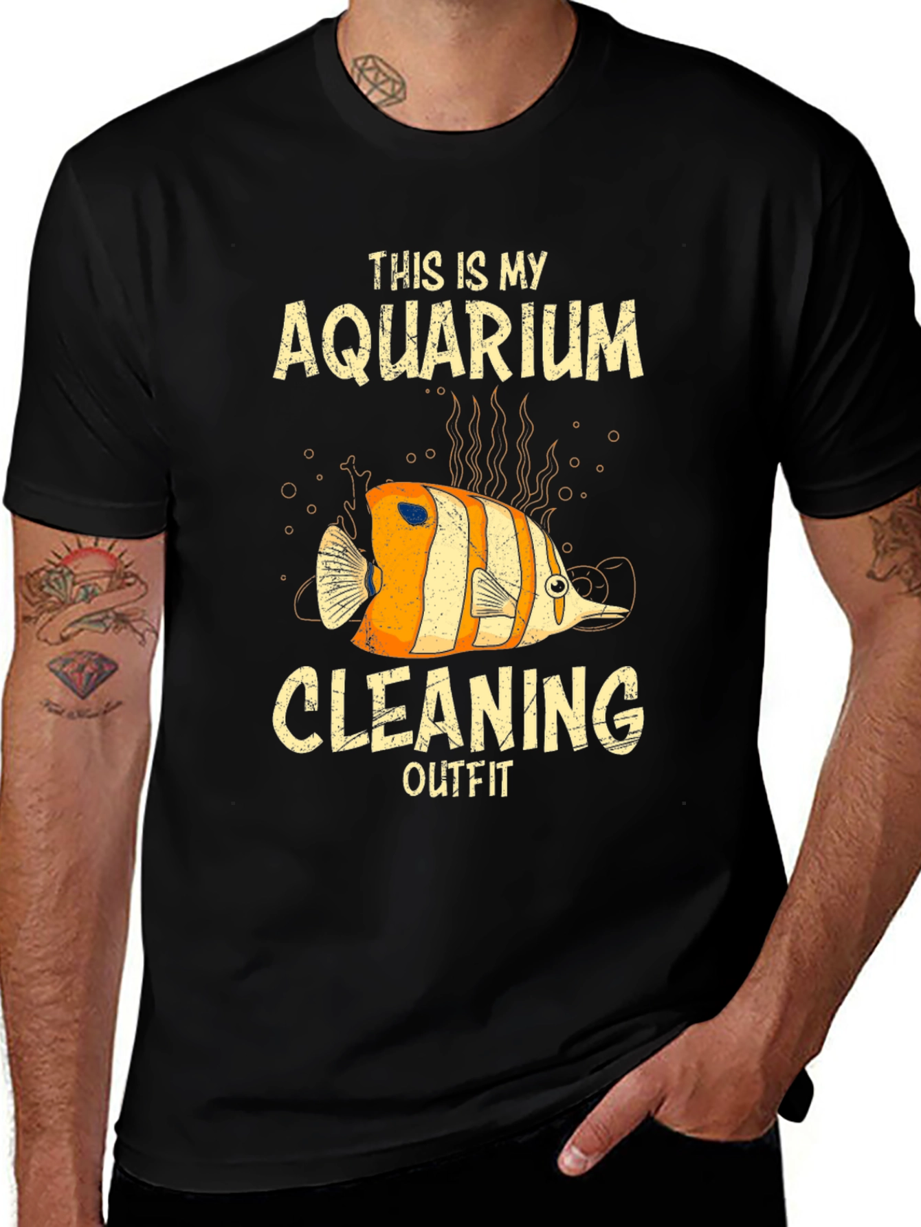 Aquarium Cleaning Outfit Fish T-Shirt