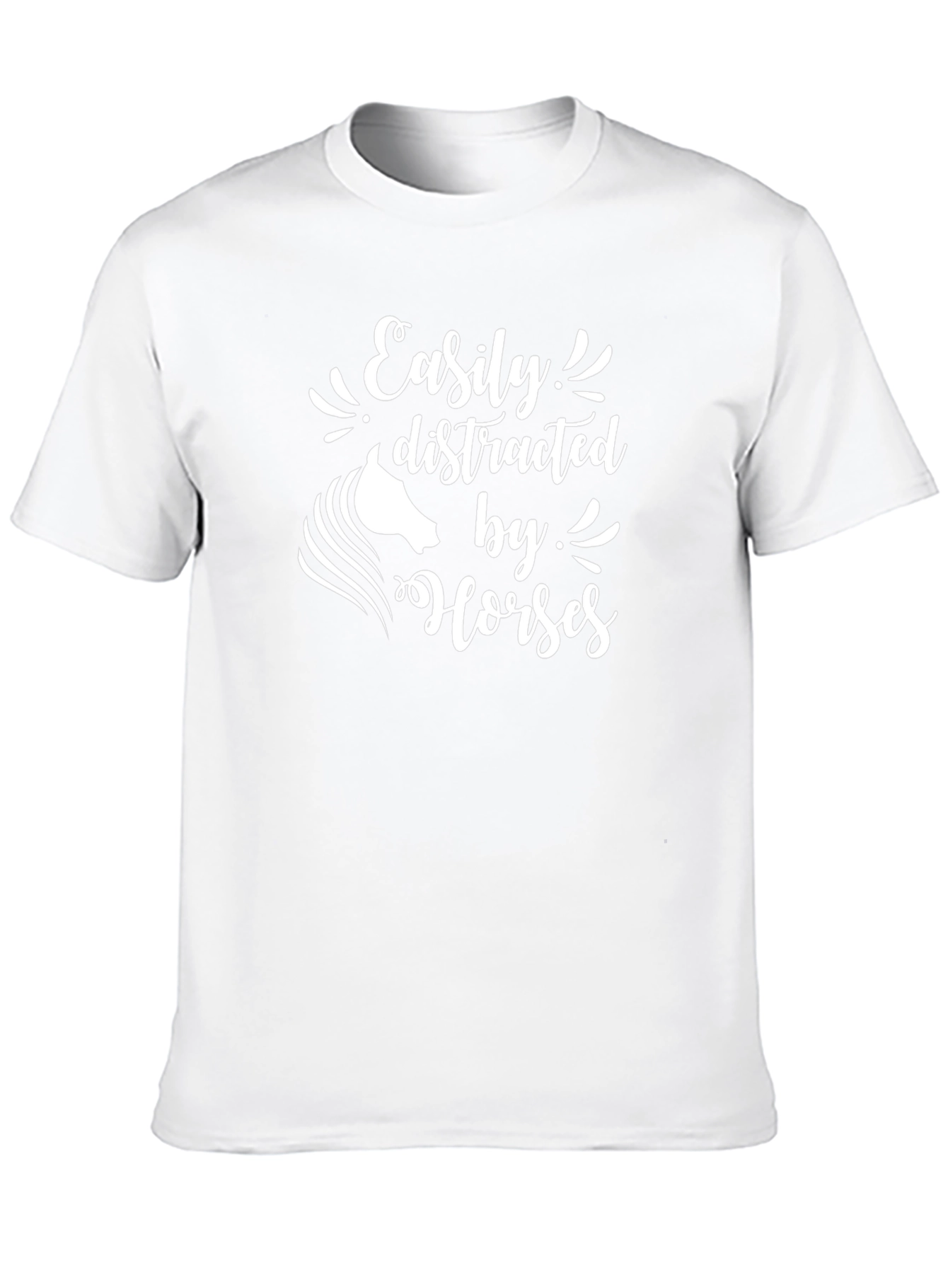 Easily Distracted By Horses Graphic T-Shirt
