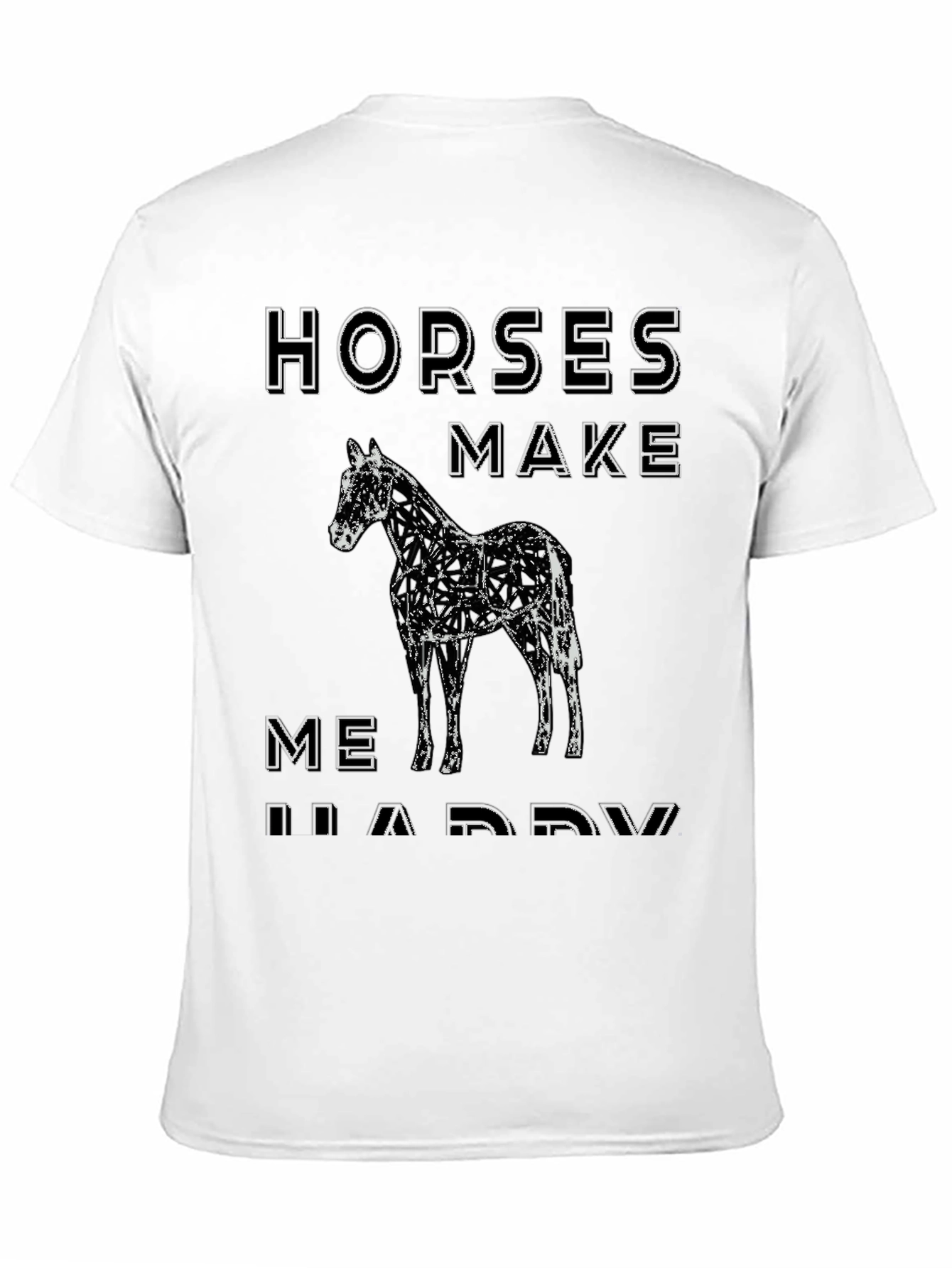 Horses Make Me Happy Graphic T-Shirt