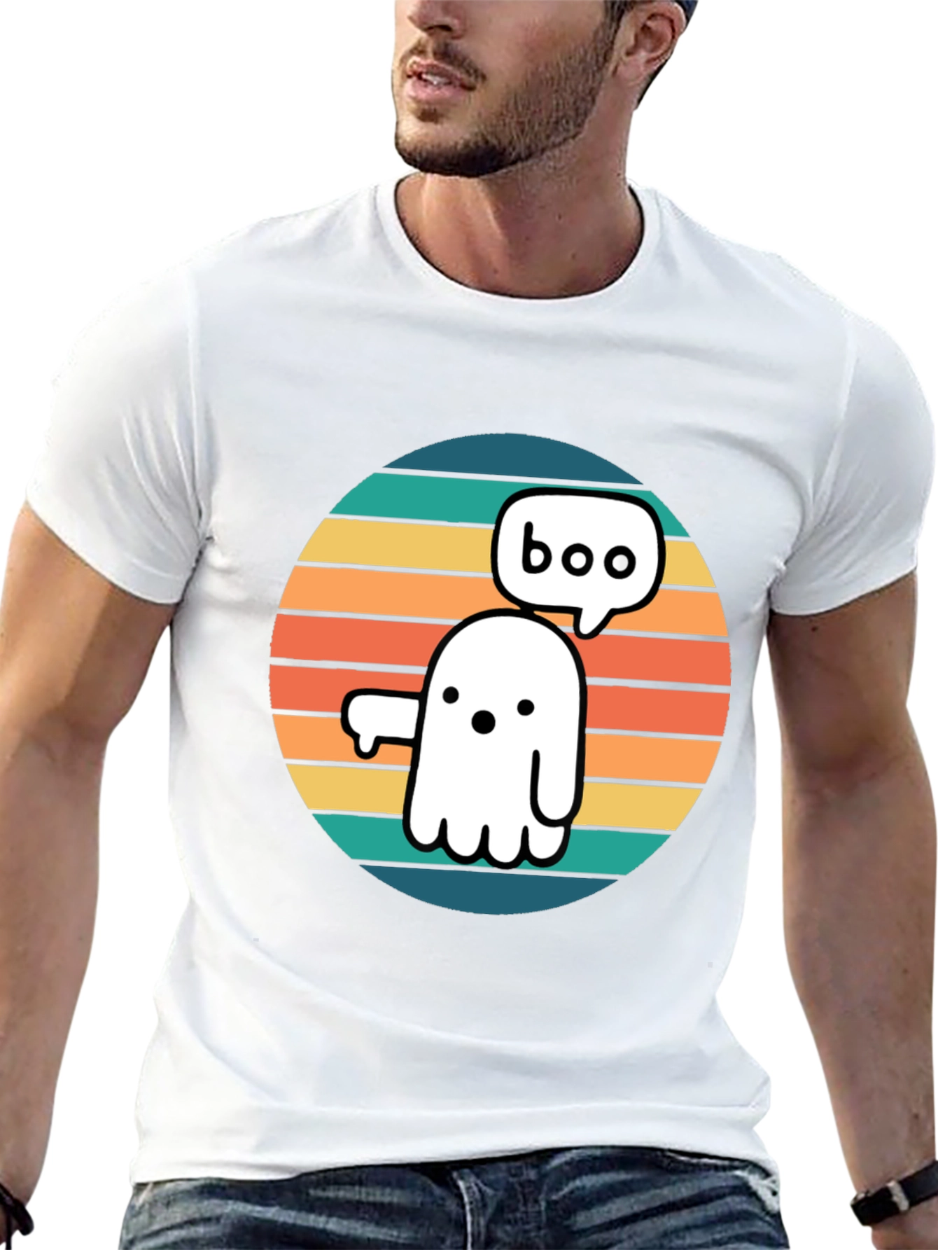 Boo Ghost Retro Tee