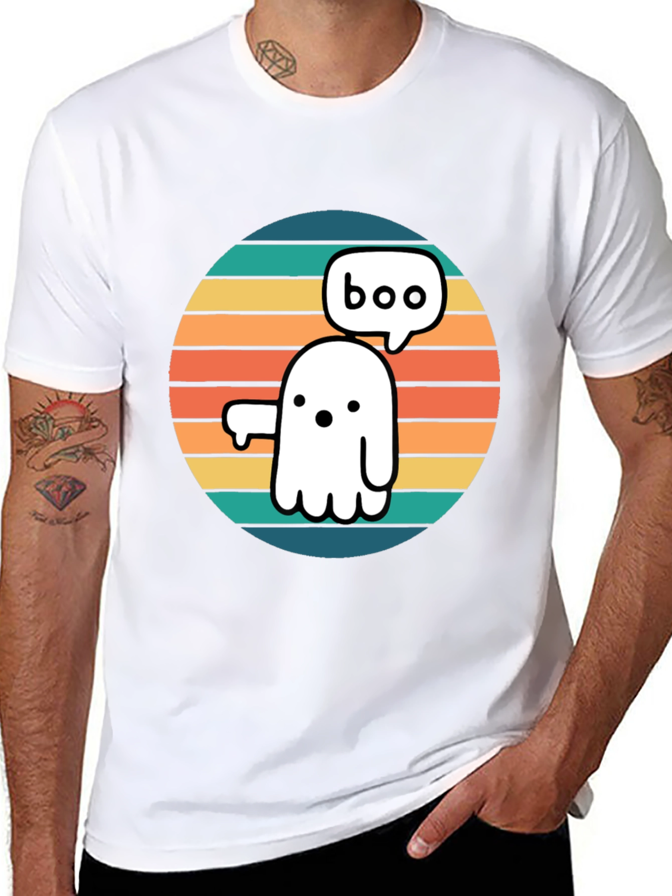 Boo Ghost Retro Tee