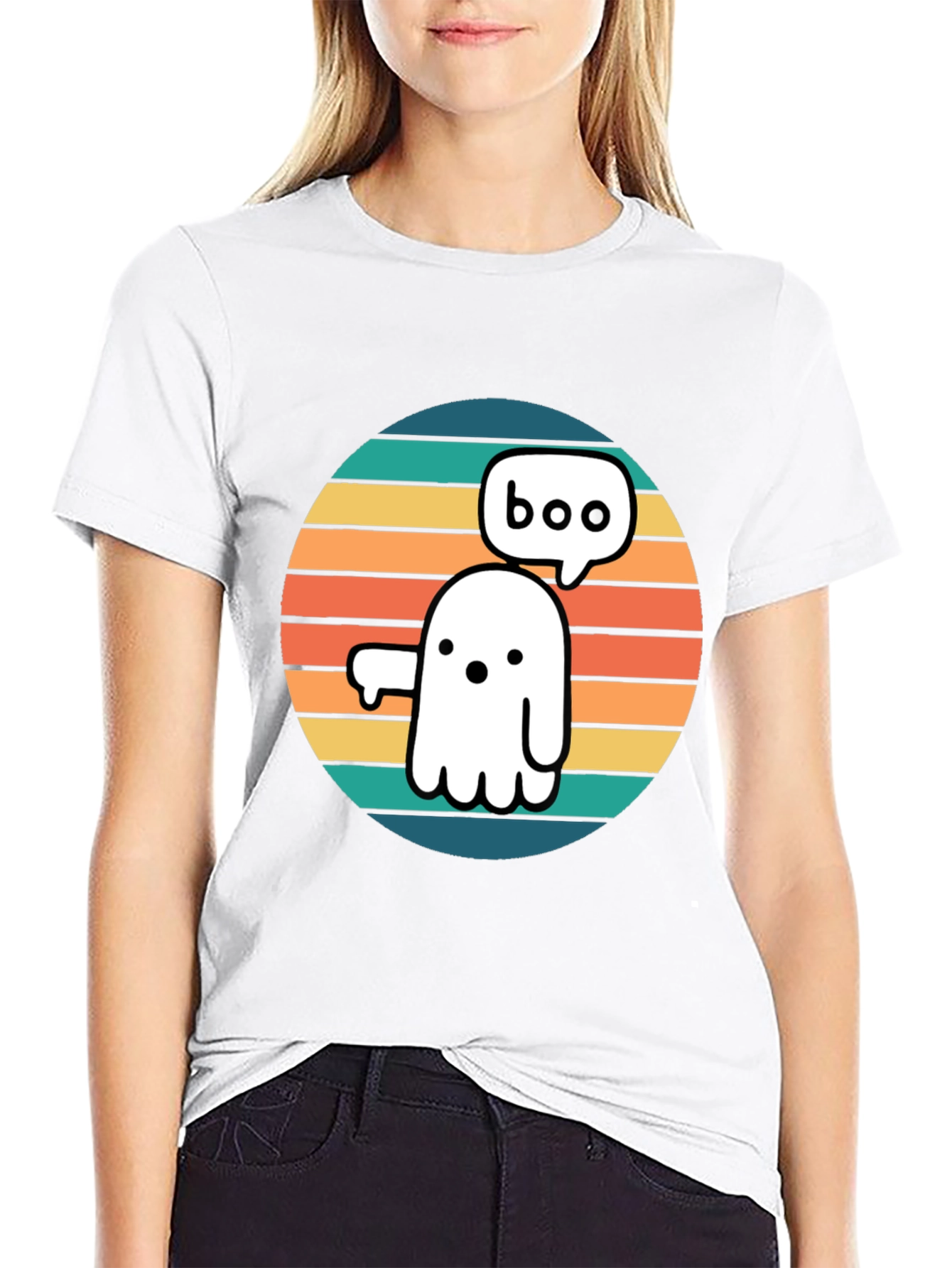 Boo Ghost Retro Tee