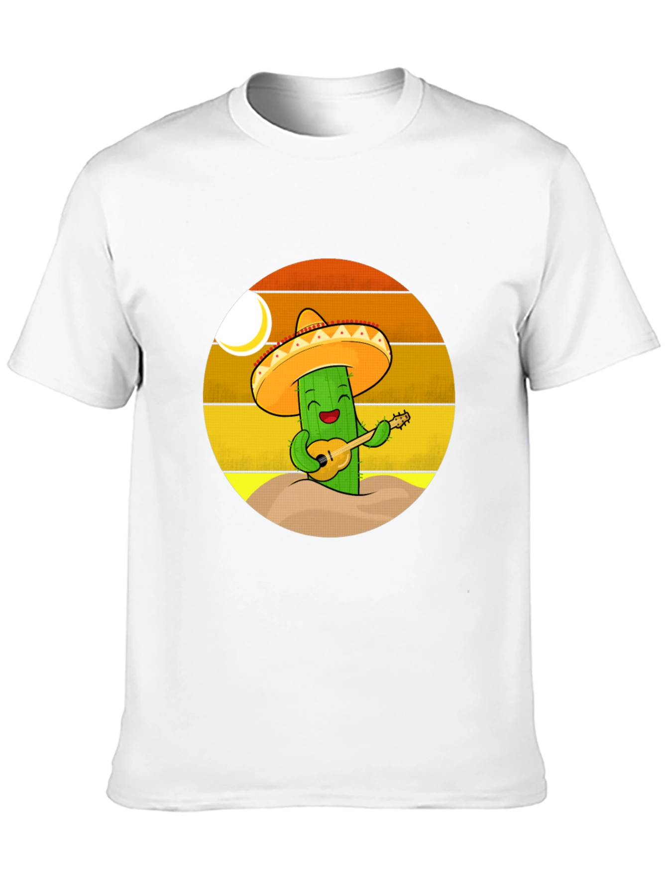 Cactus Mariachi T-Shirt - Playful Desert Vibes