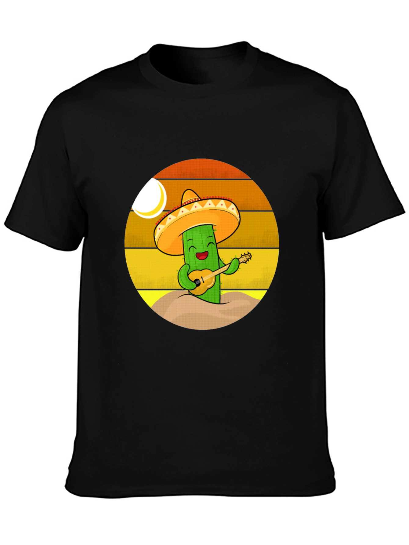 Cactus Mariachi T-Shirt - Playful Desert Vibes