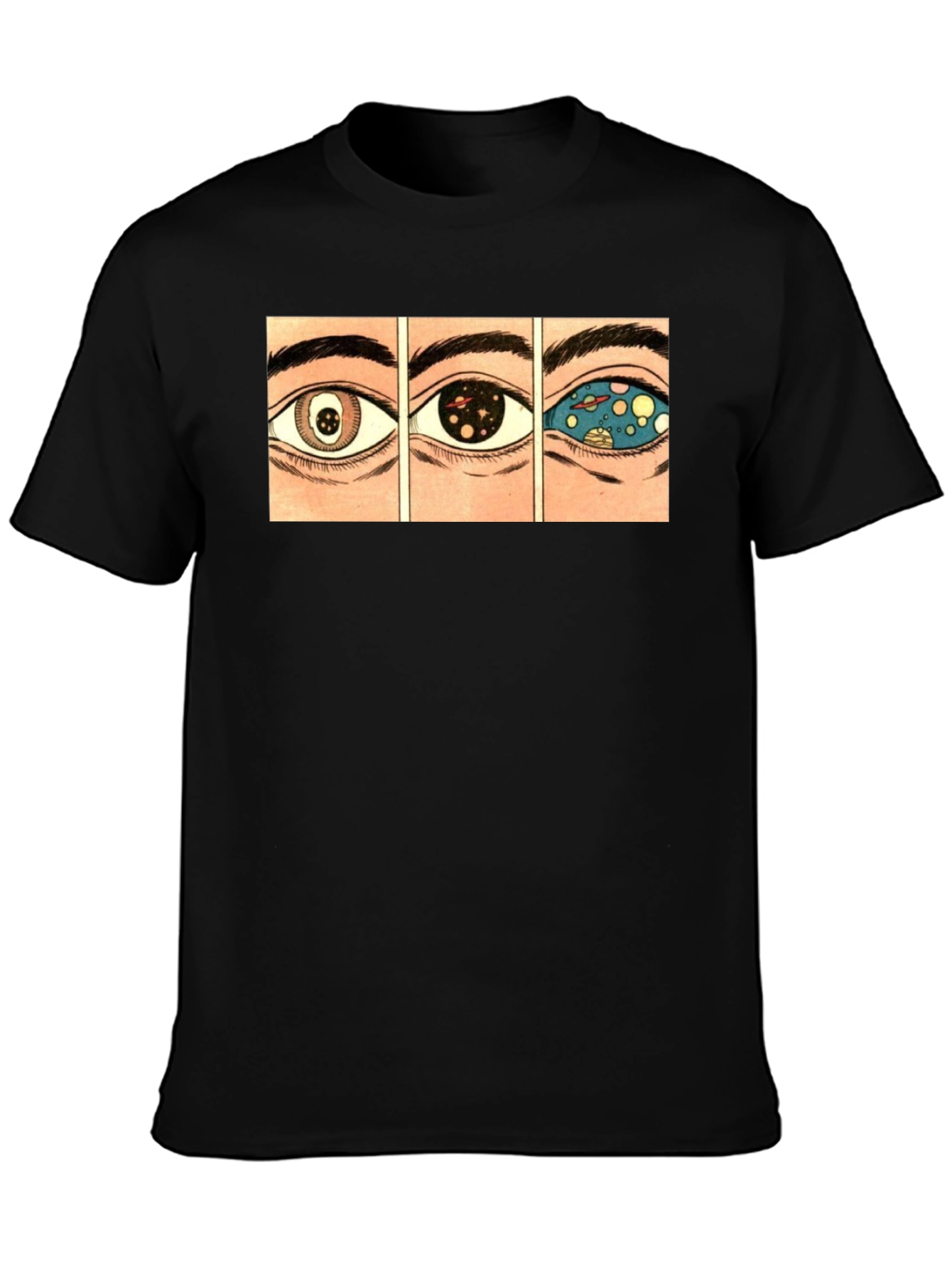 Cosmic Eye Graphic Tee - Black T-Shirt