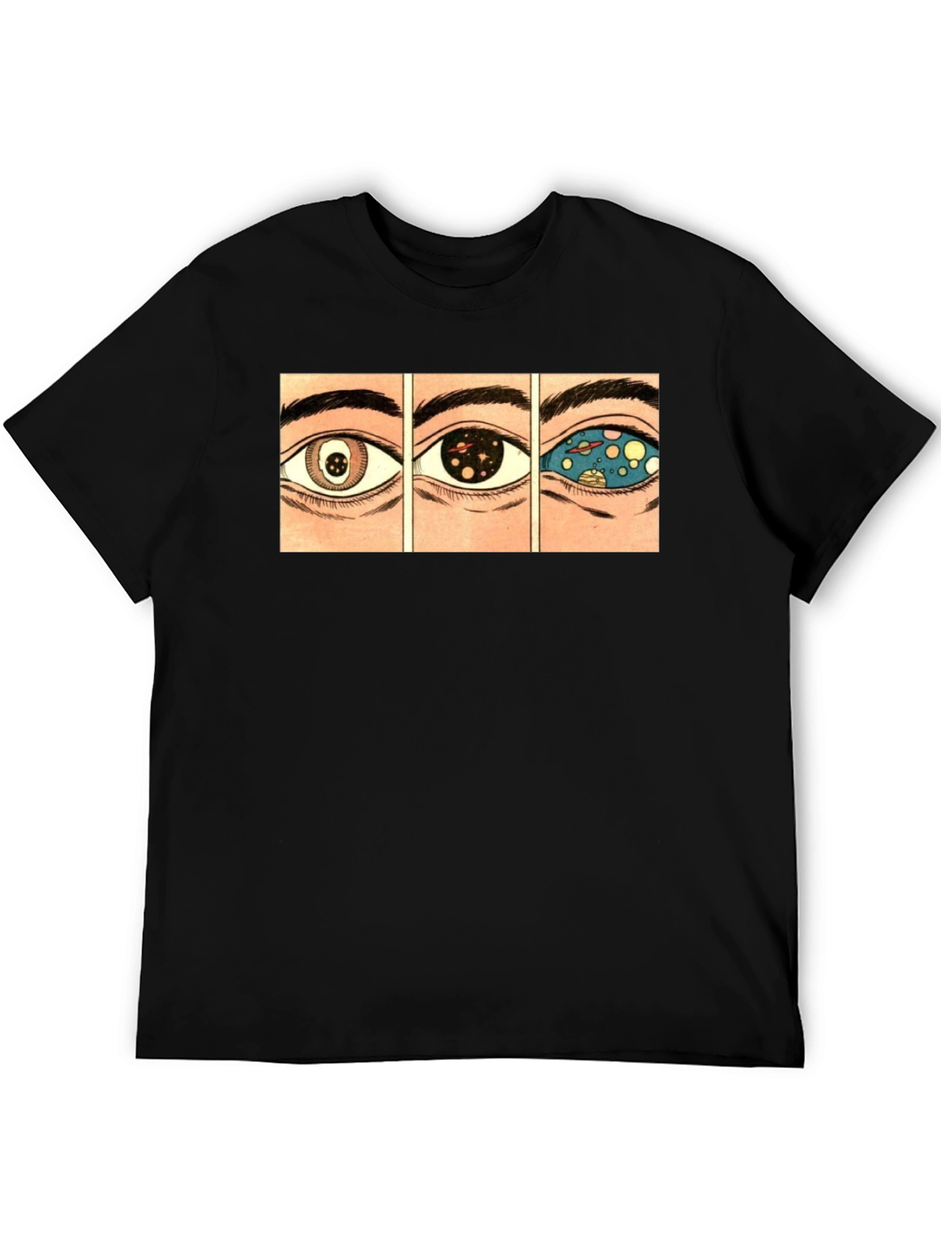 Cosmic Eye Graphic Tee - Black T-Shirt