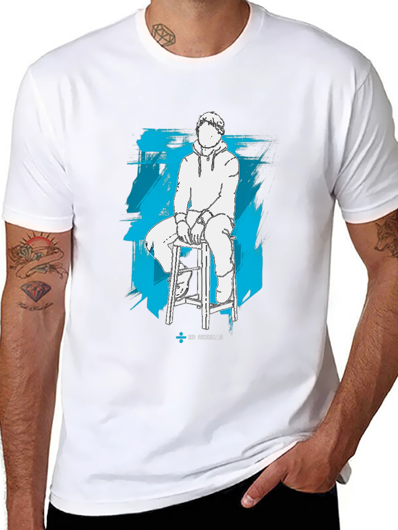 Ed Sheeran Silhouette Graphic T-Shirt
