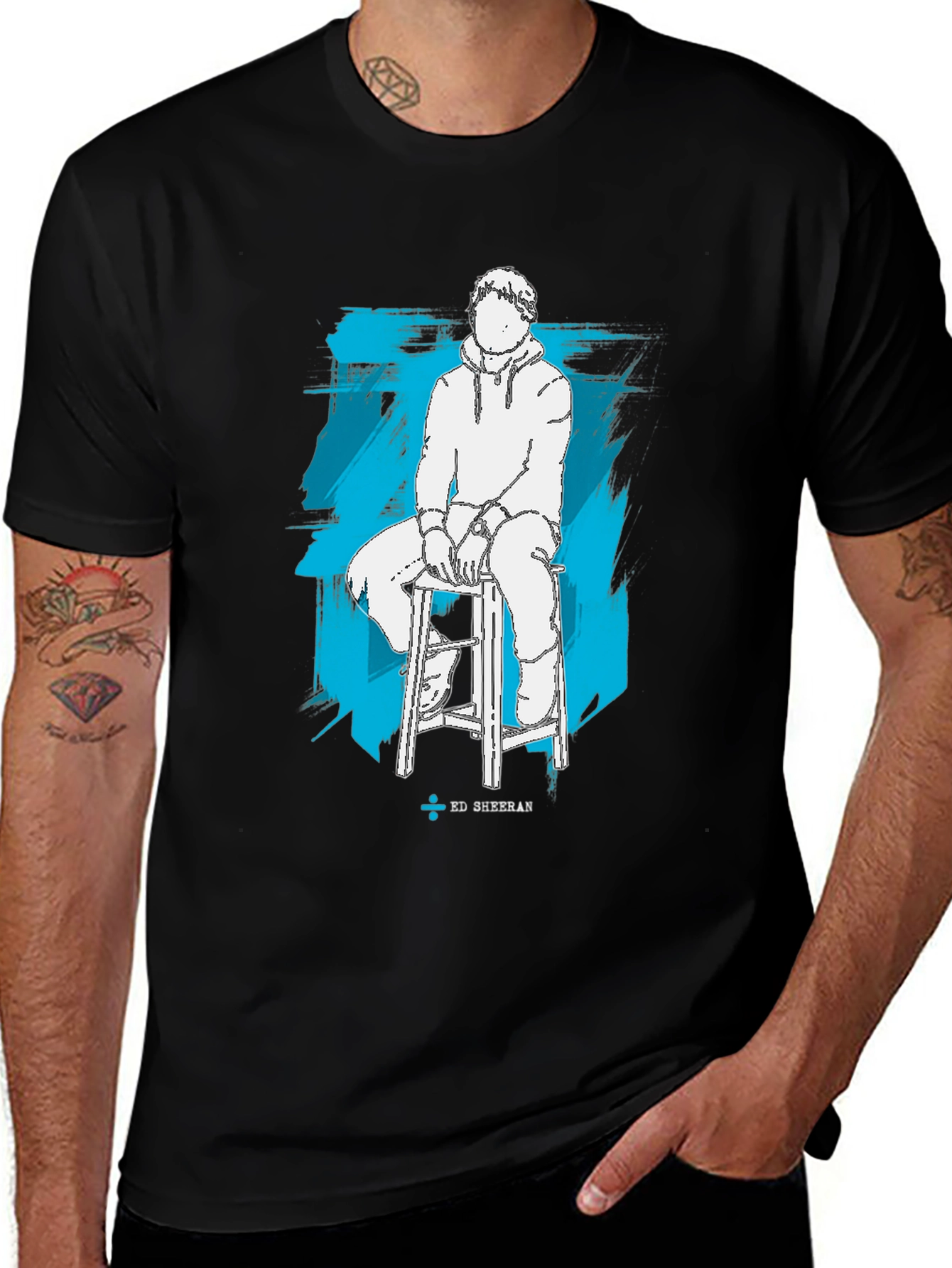 Ed Sheeran Silhouette Graphic T-Shirt