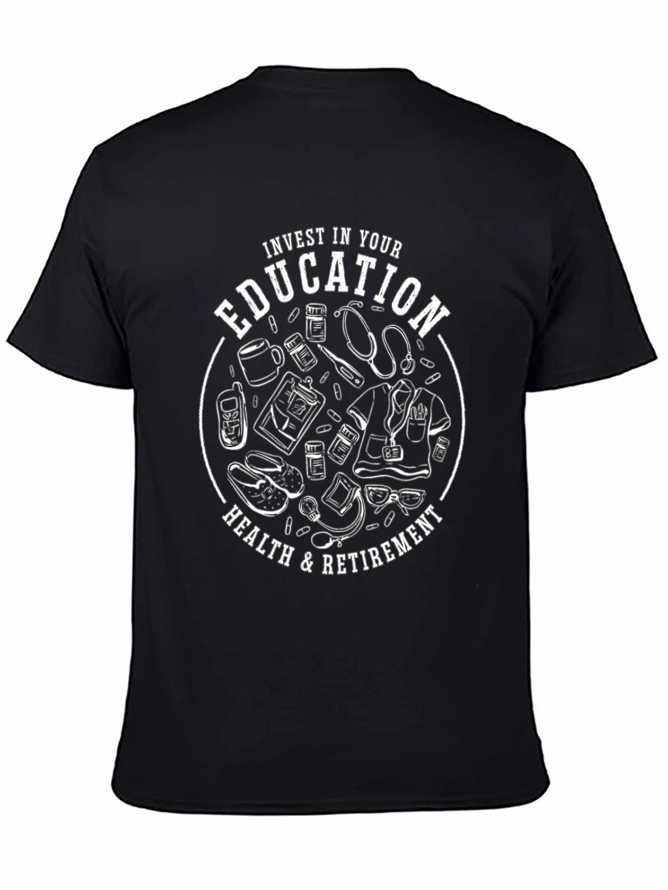 Invest in Your Education Black T-Shirt