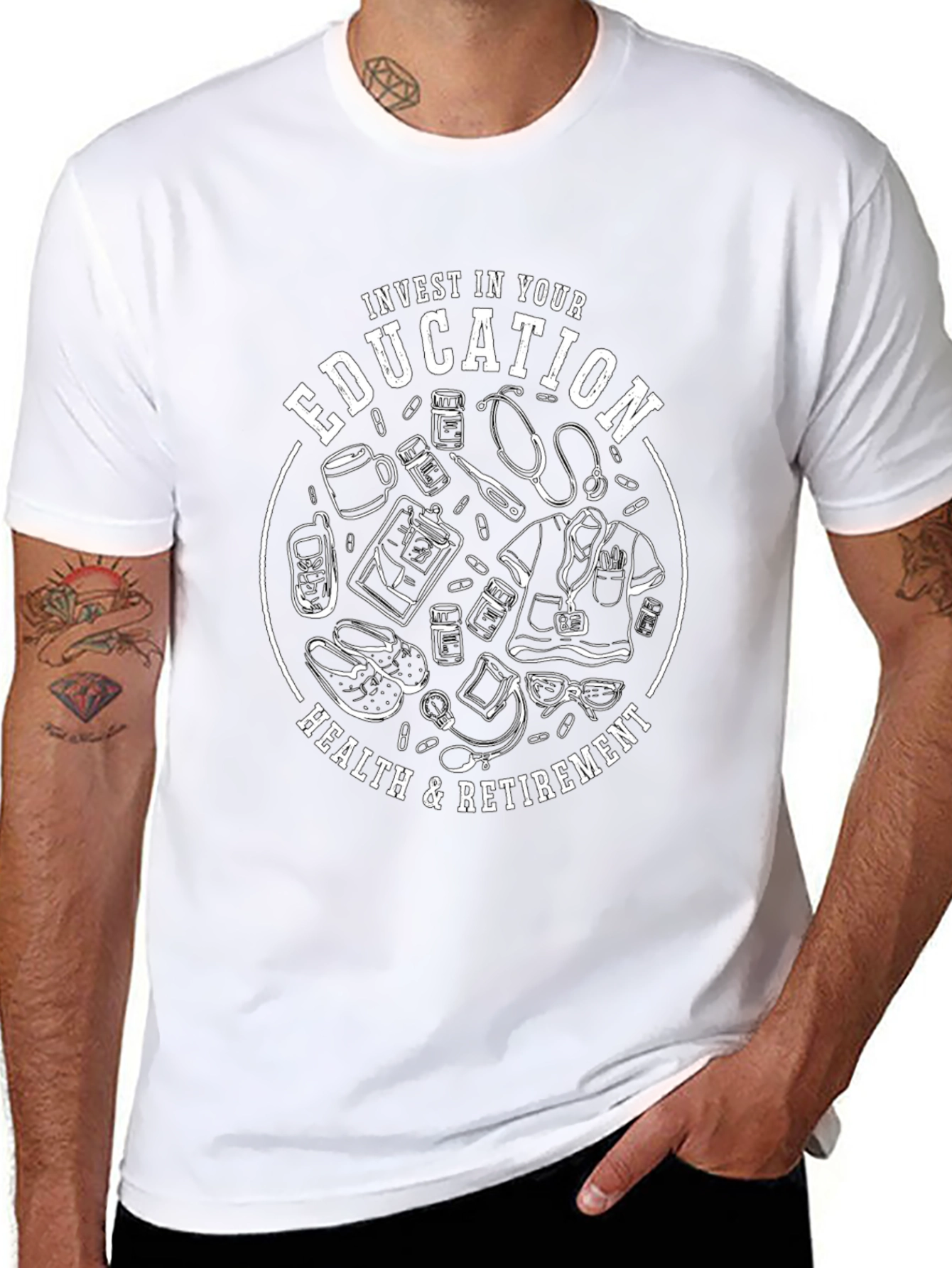 Invest in Your Education Black T-Shirt