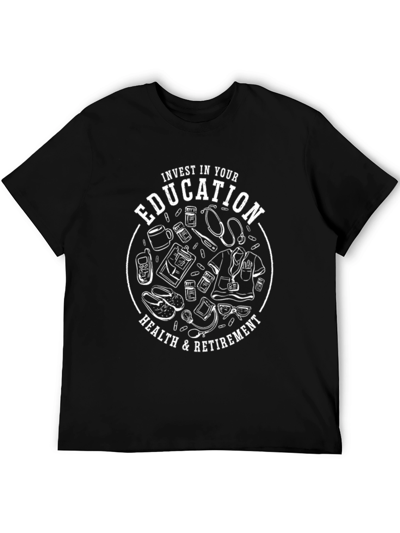 Invest in Your Education Black T-Shirt