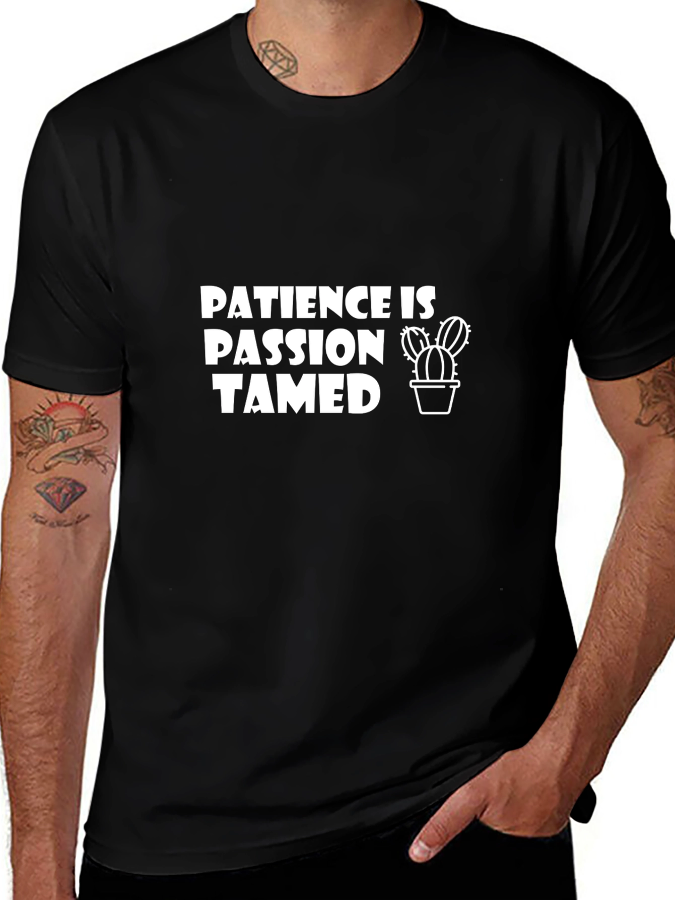 Patience is Passion Tamed T-Shirt - Black
