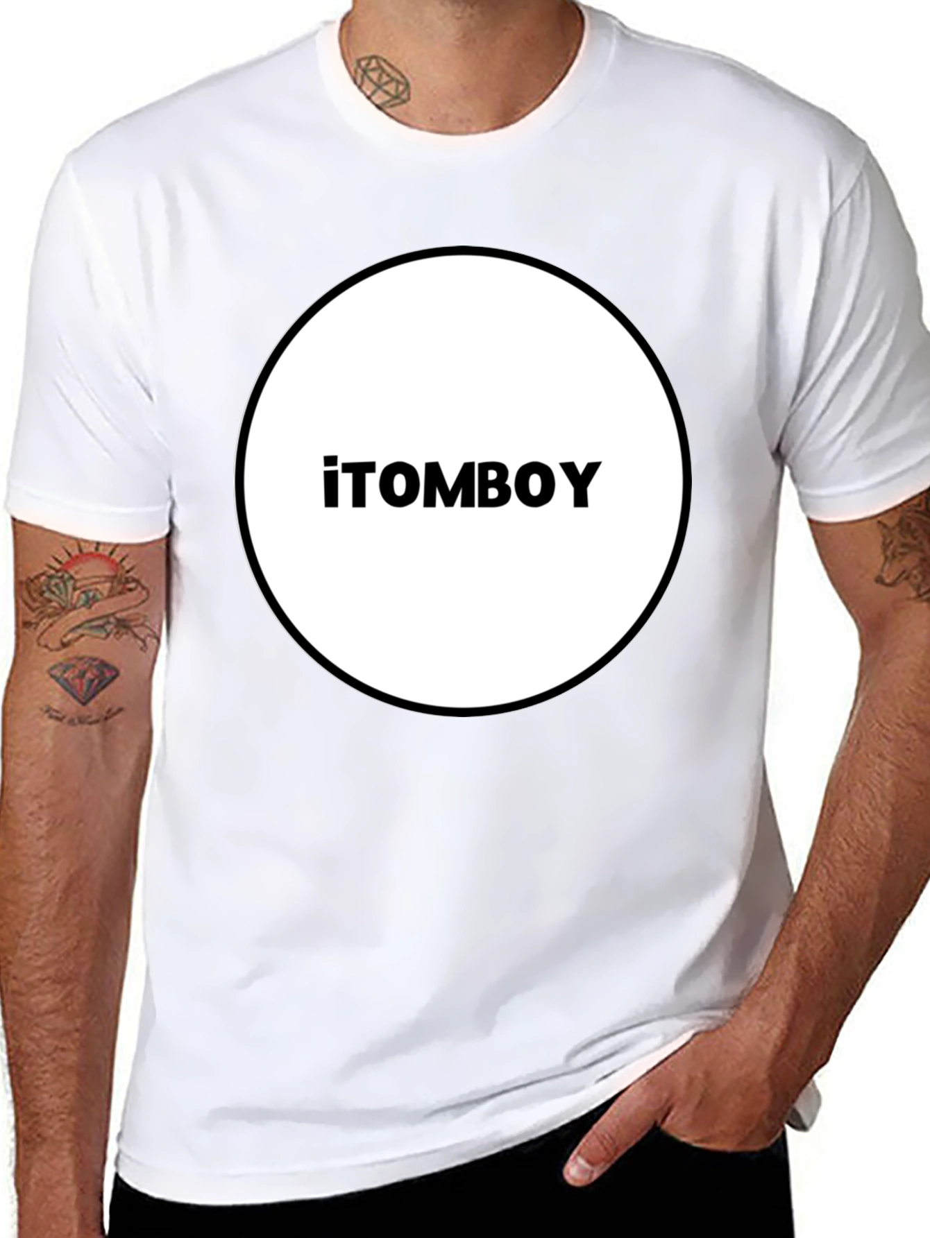 iTomboy Graphic Tee - Classic Black T-Shirt
