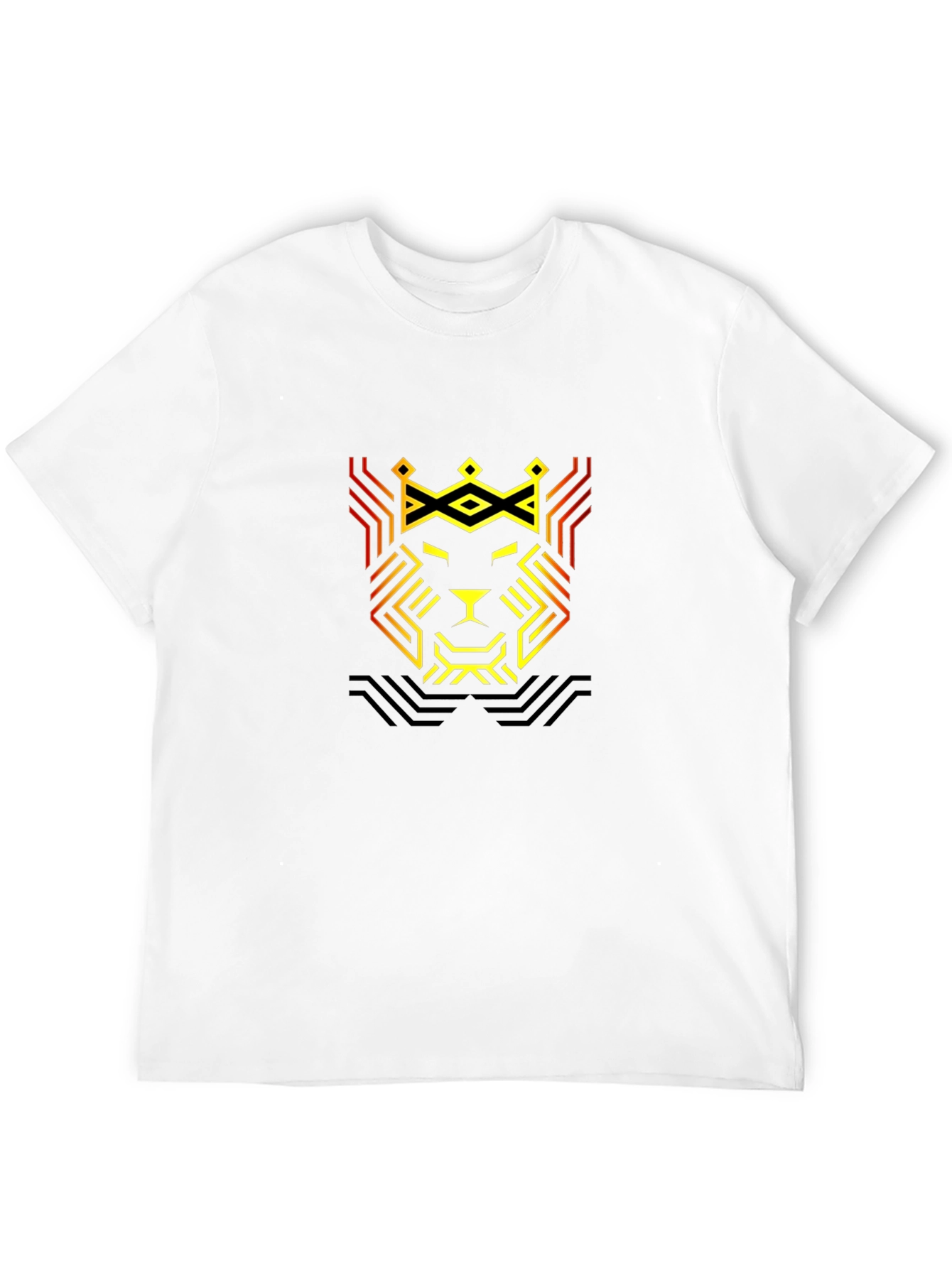 Lion King Geometric Black T-Shirt