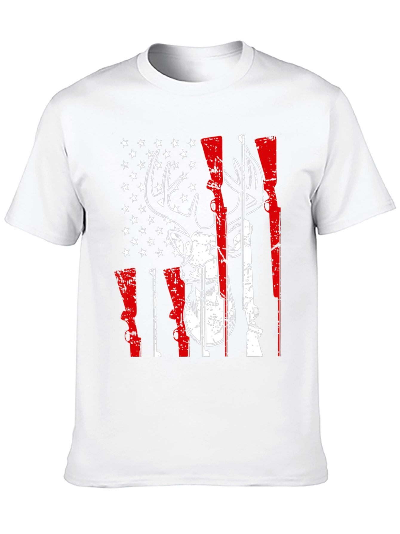 American Flag Deer Hunting Graphic Tee