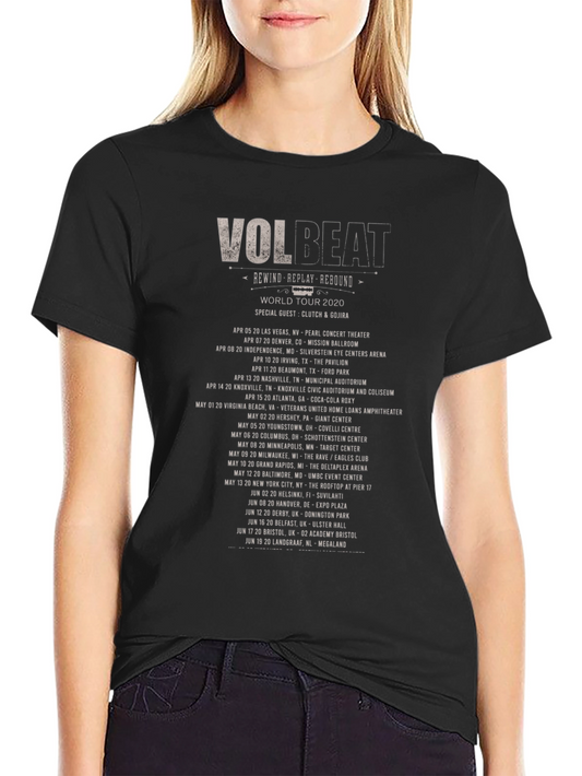 Volbeat Rewind Replay Rebound World Tour 2020 T-Shirt