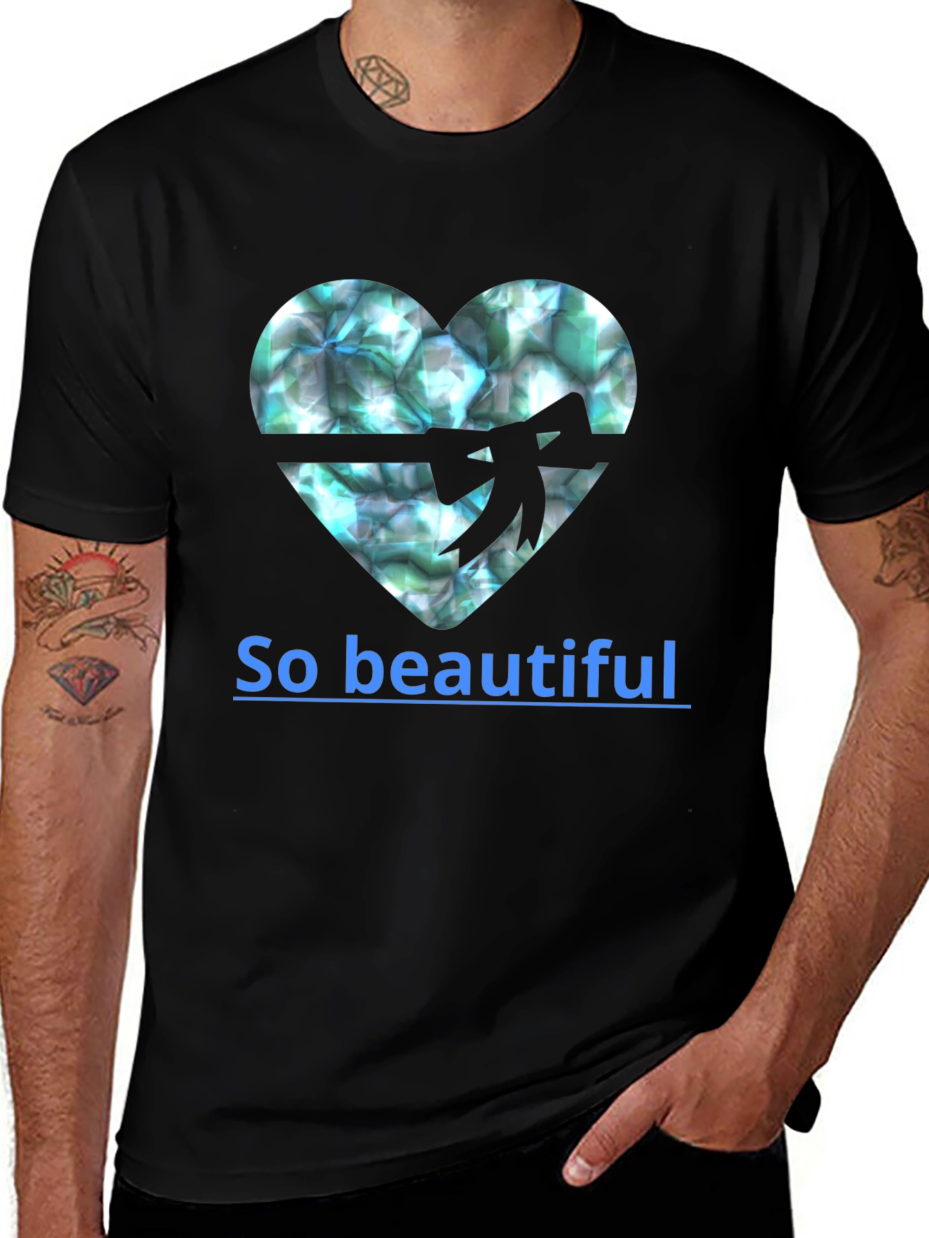 Heart Gemstone T-Shirt - So Beautiful