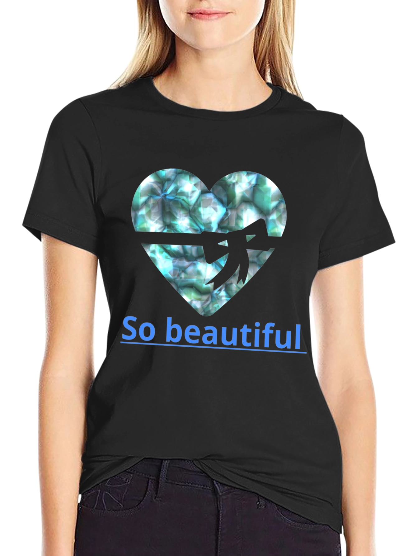 Heart Gemstone T-Shirt - So Beautiful
