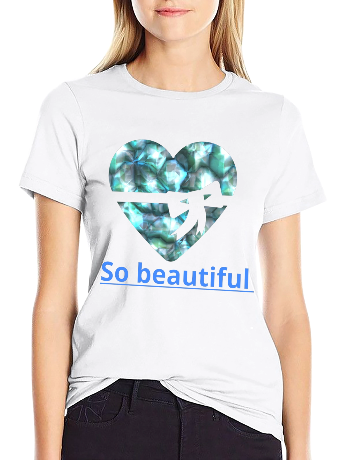 Heart Gemstone T-Shirt - So Beautiful