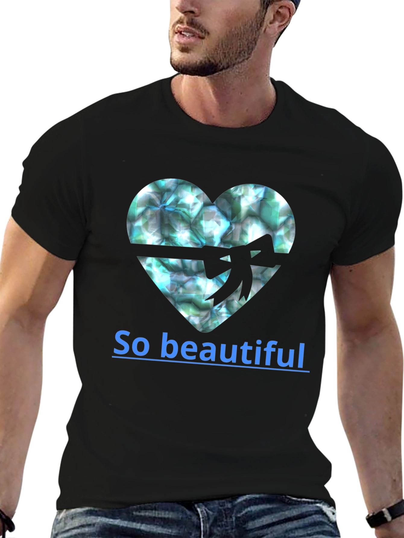 Heart Gemstone T-Shirt - So Beautiful
