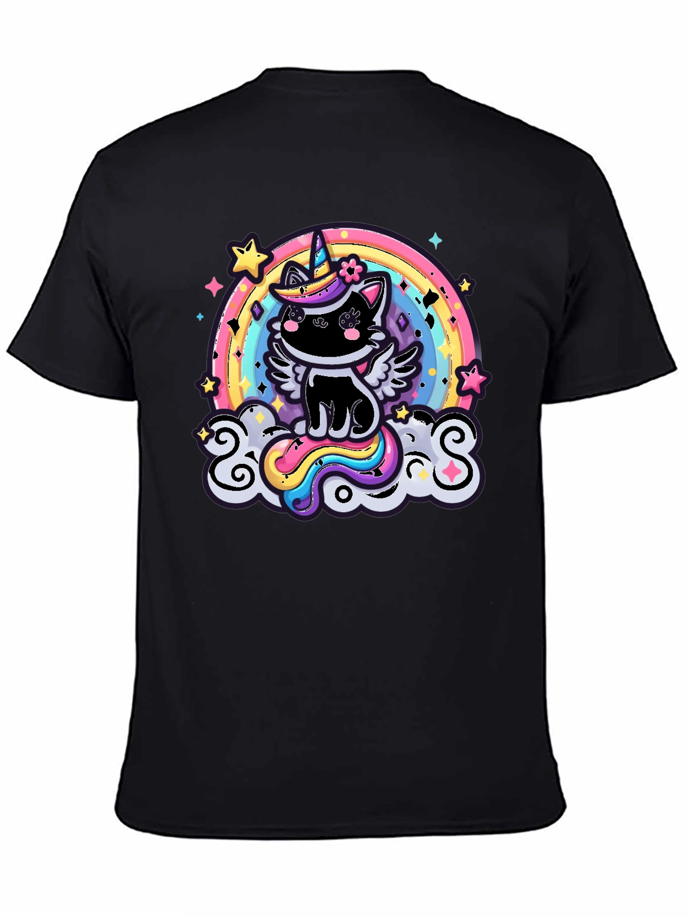 Unicorn Cat Rainbow T-Shirt