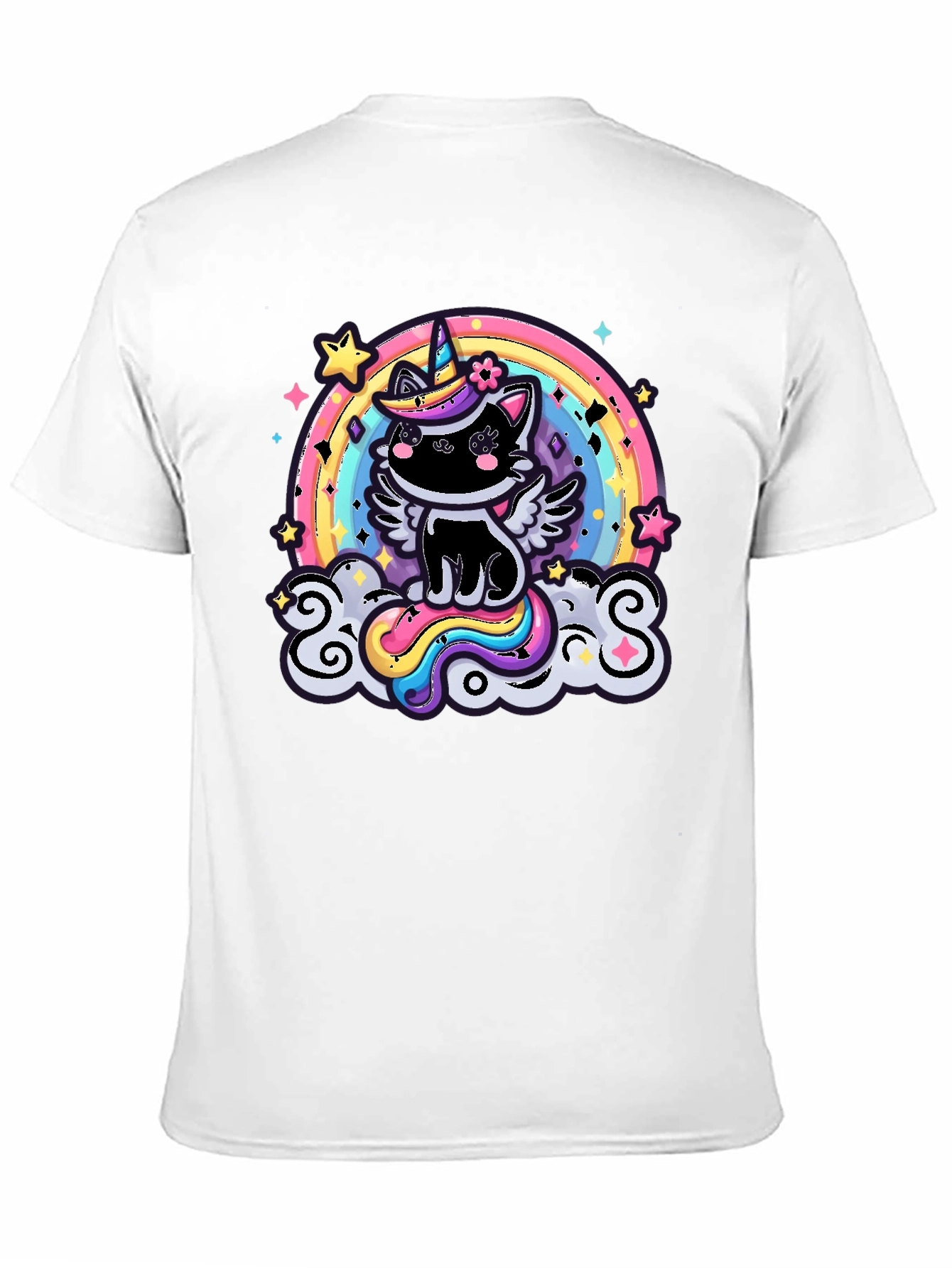 Unicorn Cat Rainbow T-Shirt