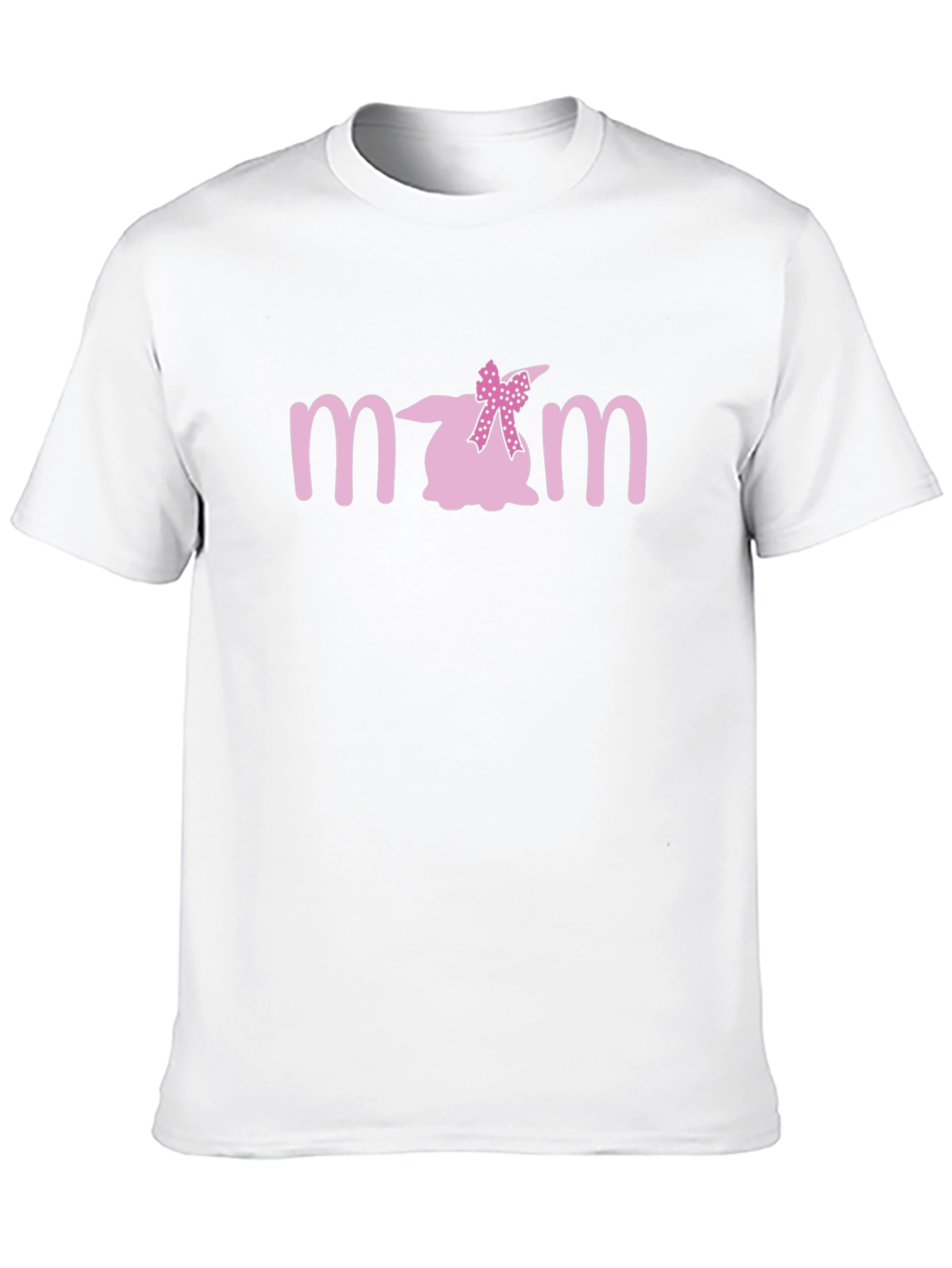 Cute Bunny Mom T-Shirt - Black