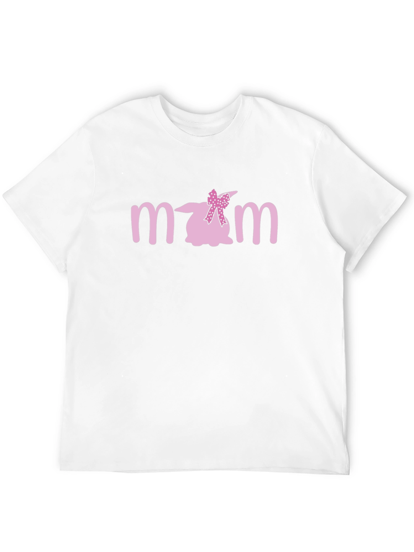 Cute Bunny Mom T-Shirt - Black