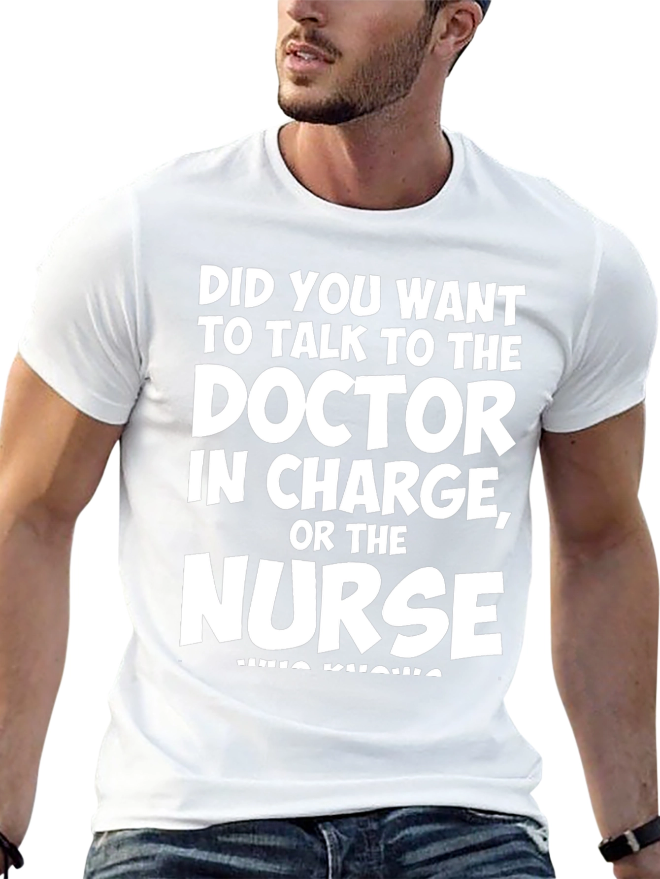 Funny Doctor vs Nurse Graphic T-Shirt
