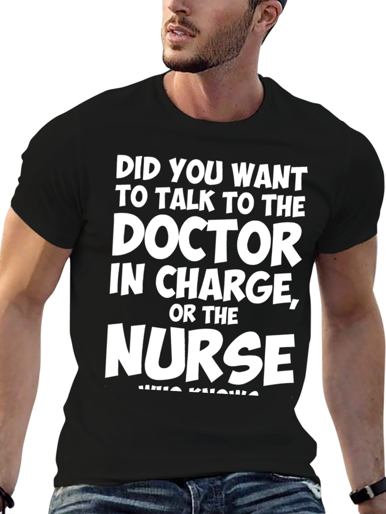Funny Doctor vs Nurse Graphic T-Shirt