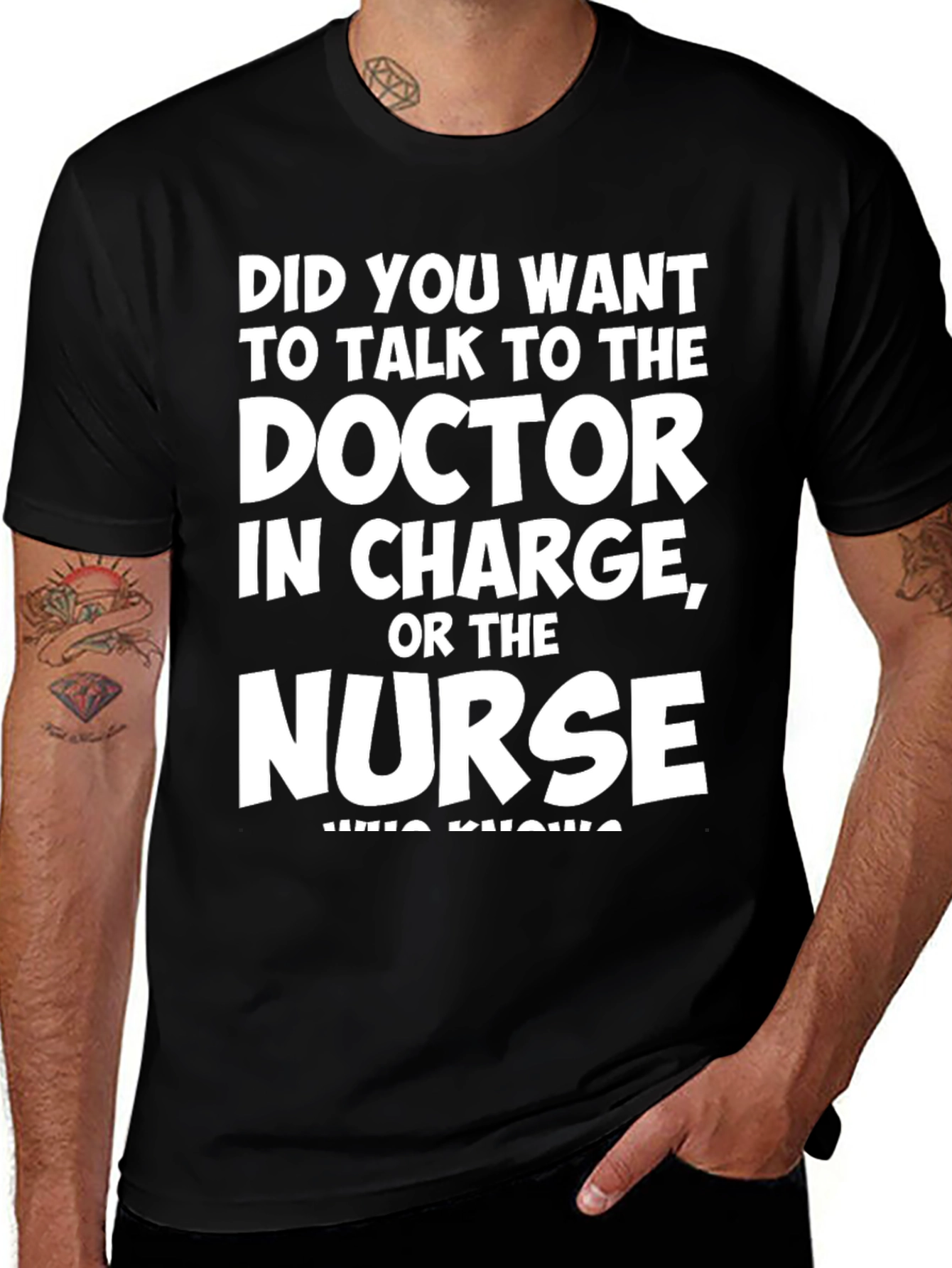 Funny Doctor vs Nurse Graphic T-Shirt