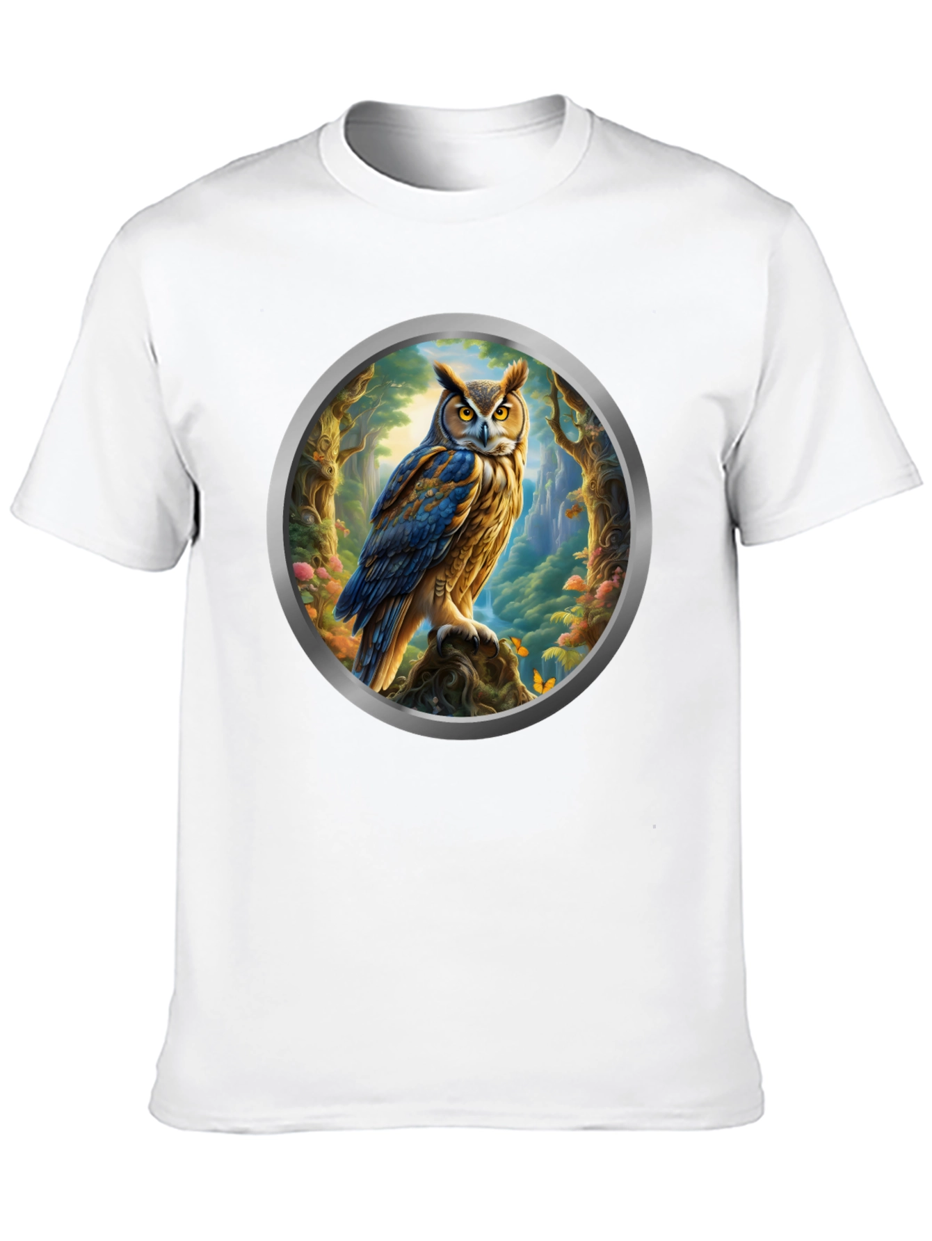 Owl Forest Portal Graphic Tee