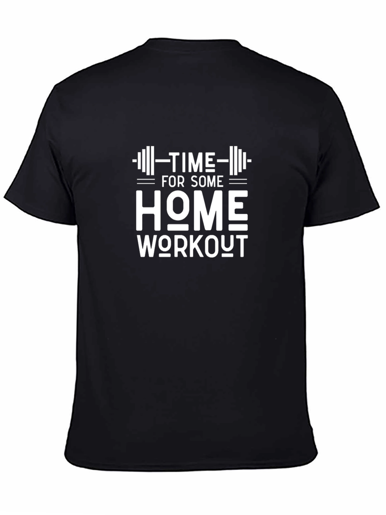 Time for Some Home Workout Black T-Shirt