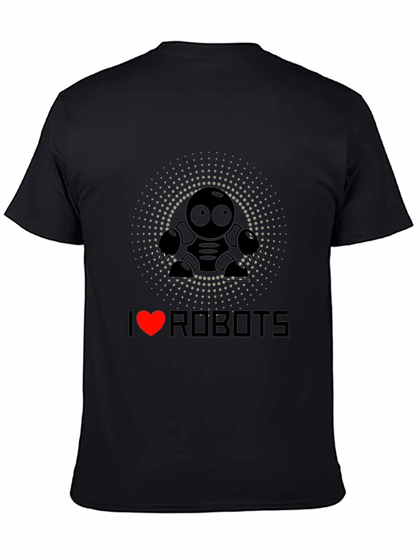 I Heart Robots Graphic T-Shirt - Cool Design