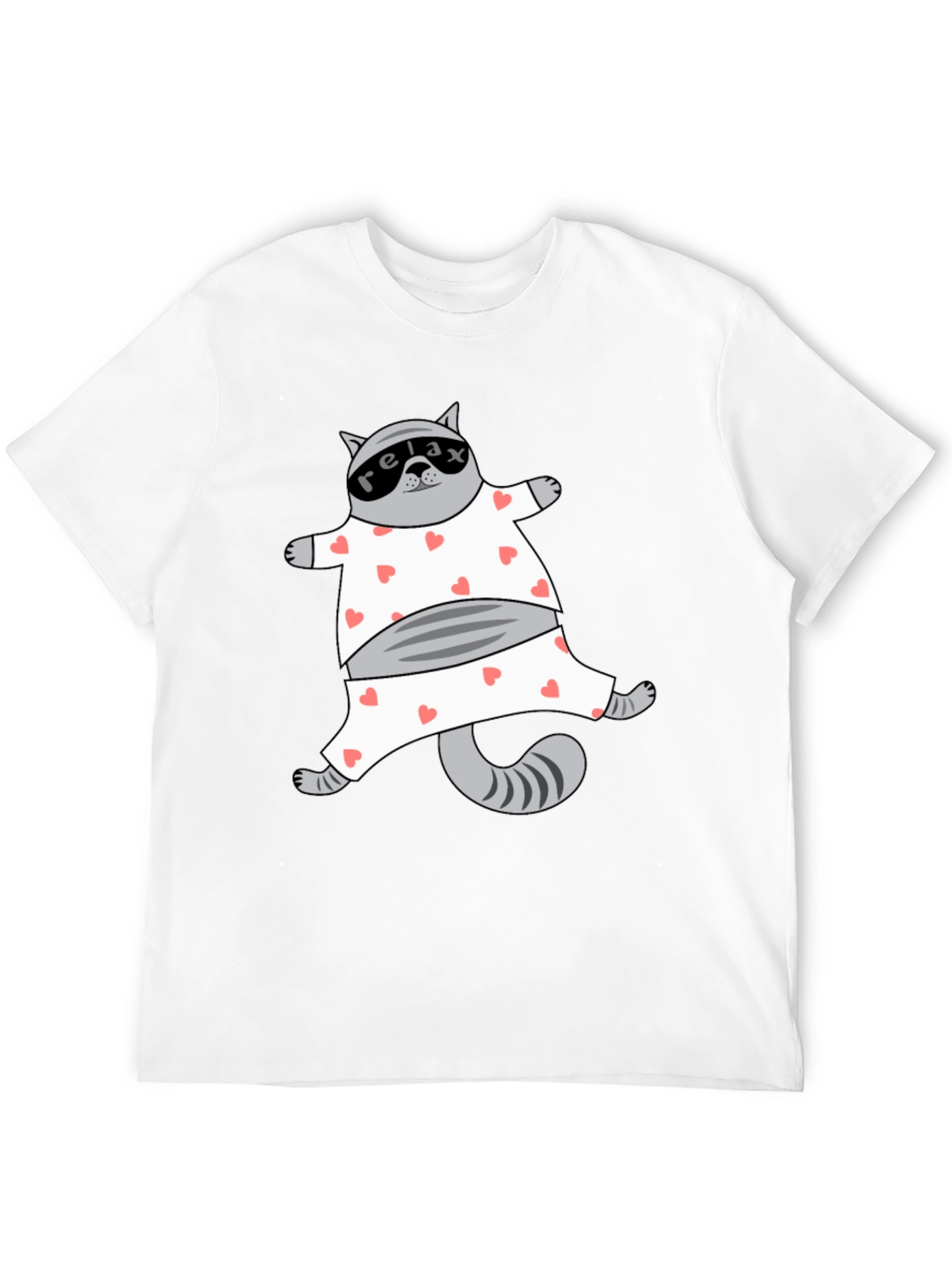 Relaxed Cat Pajama T-Shirt