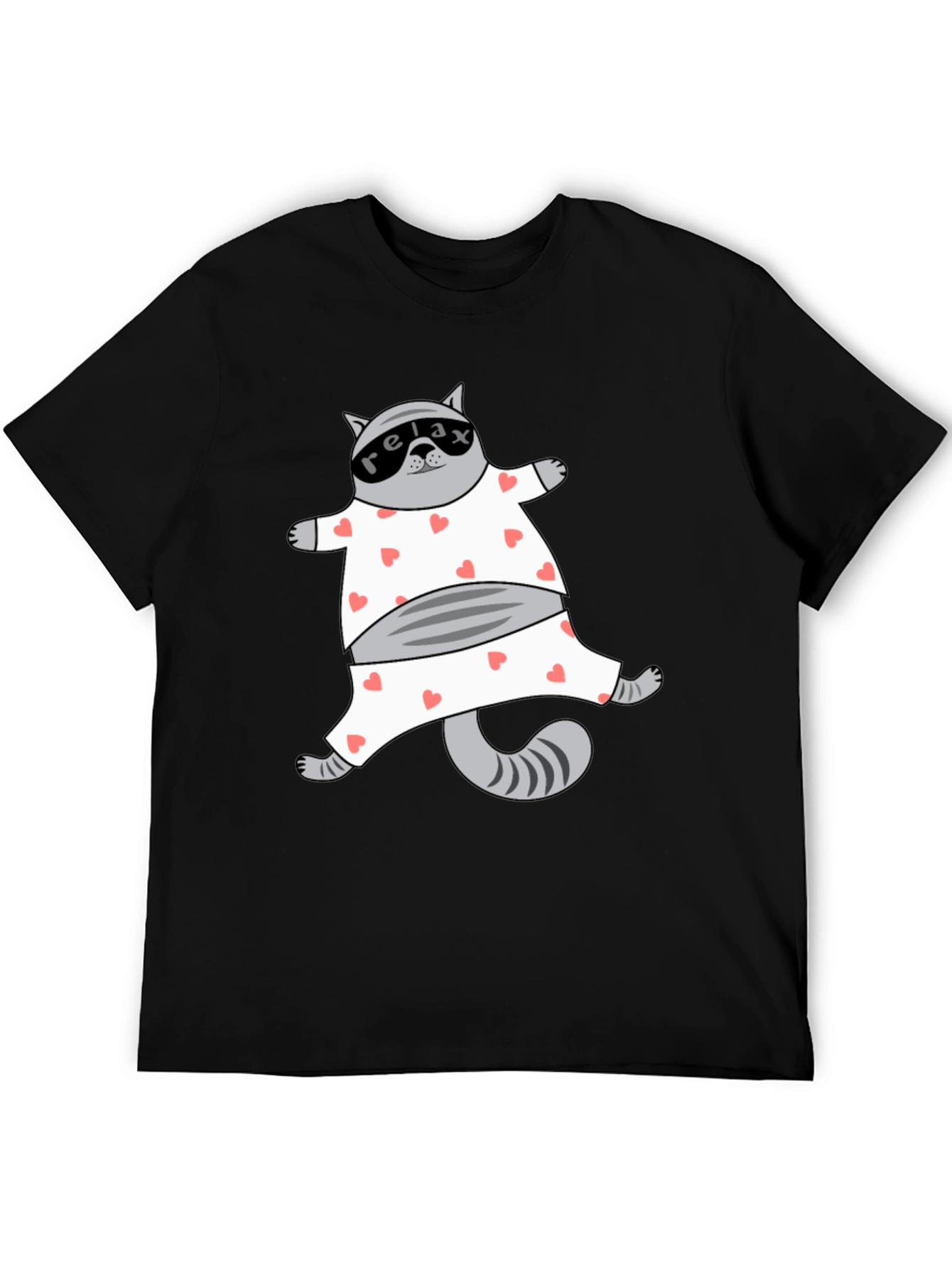 Relaxed Cat Pajama T-Shirt