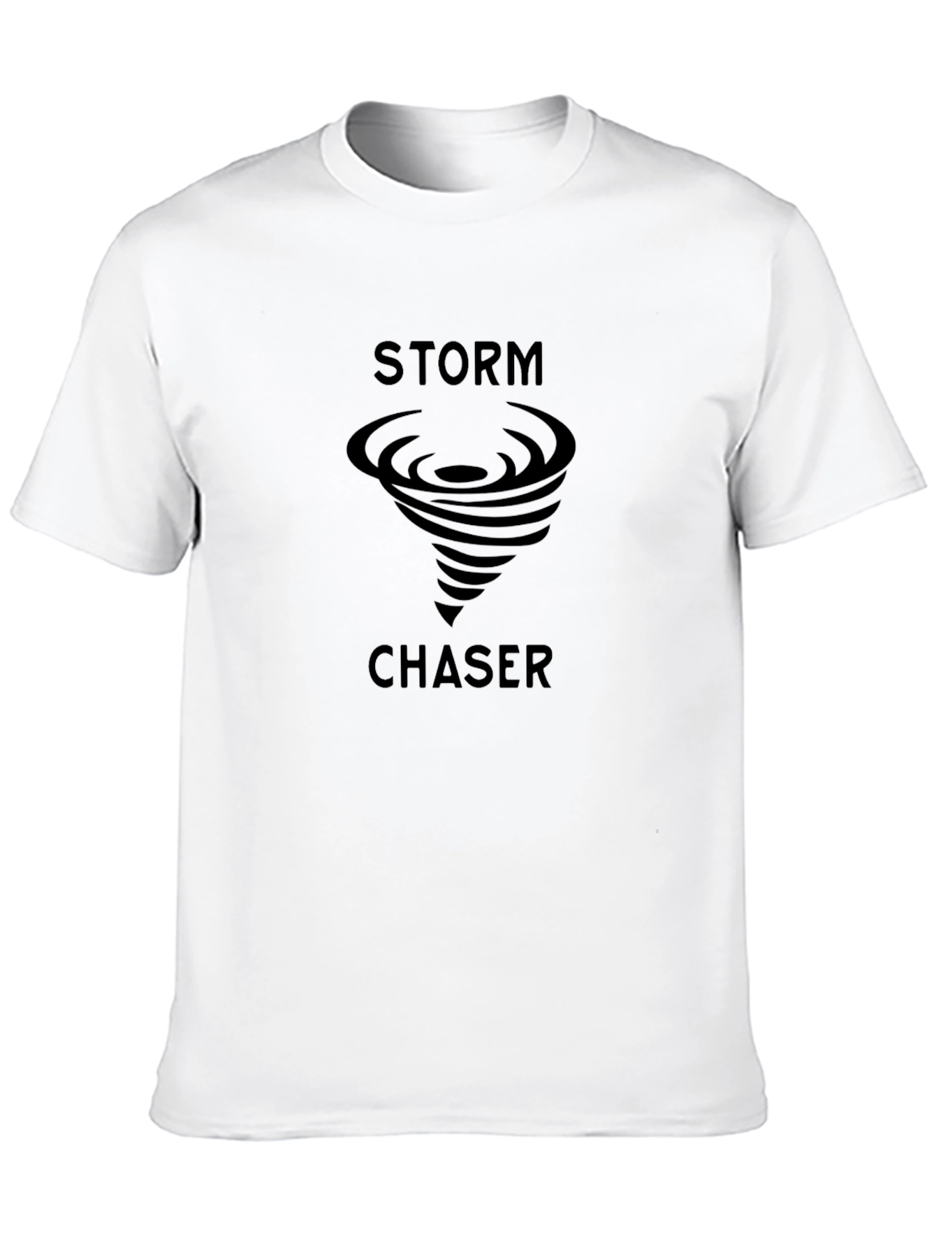 Storm Chaser Graphic Tee - Black Cotton T-Shirt