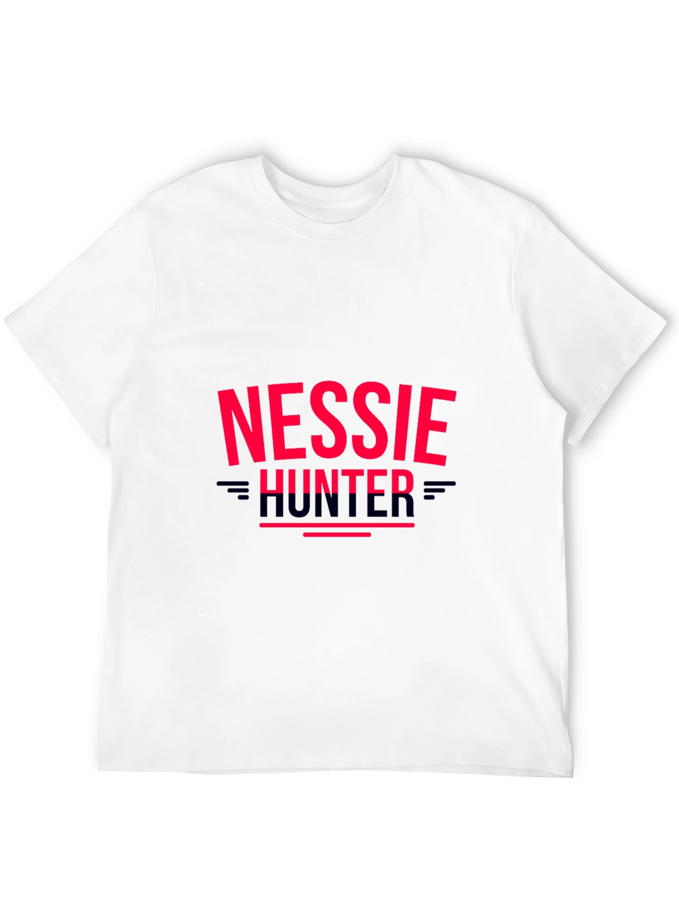Nessie Hunter Graphic Tee - Novelty Black T-Shirt