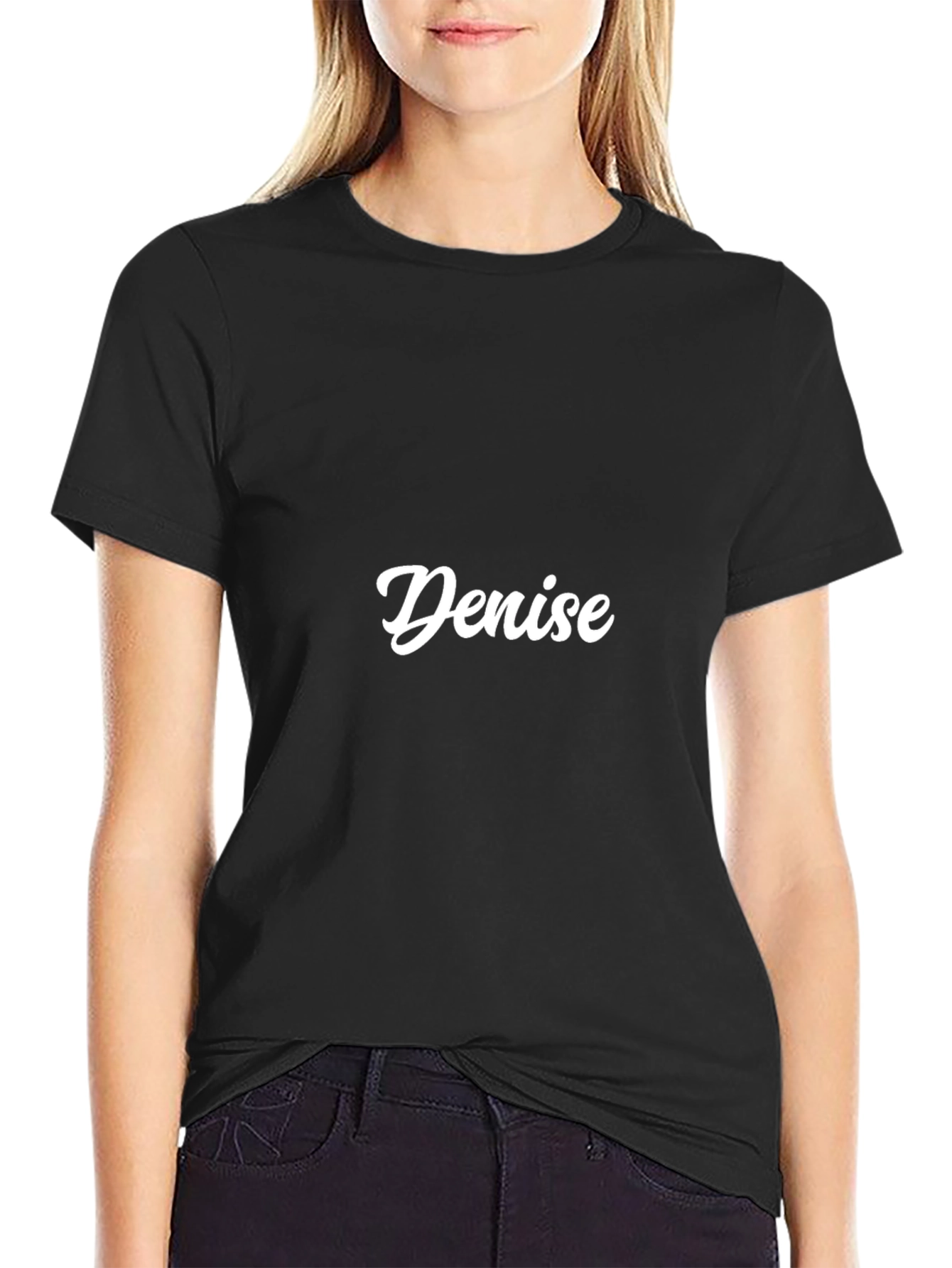 Denise Personalized Black T-Shirt
