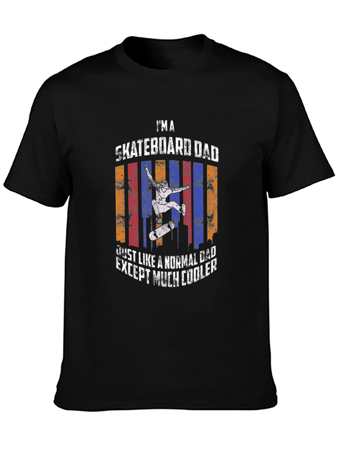 Skateboard Dad T-Shirt - Cool Fathers Day Tee