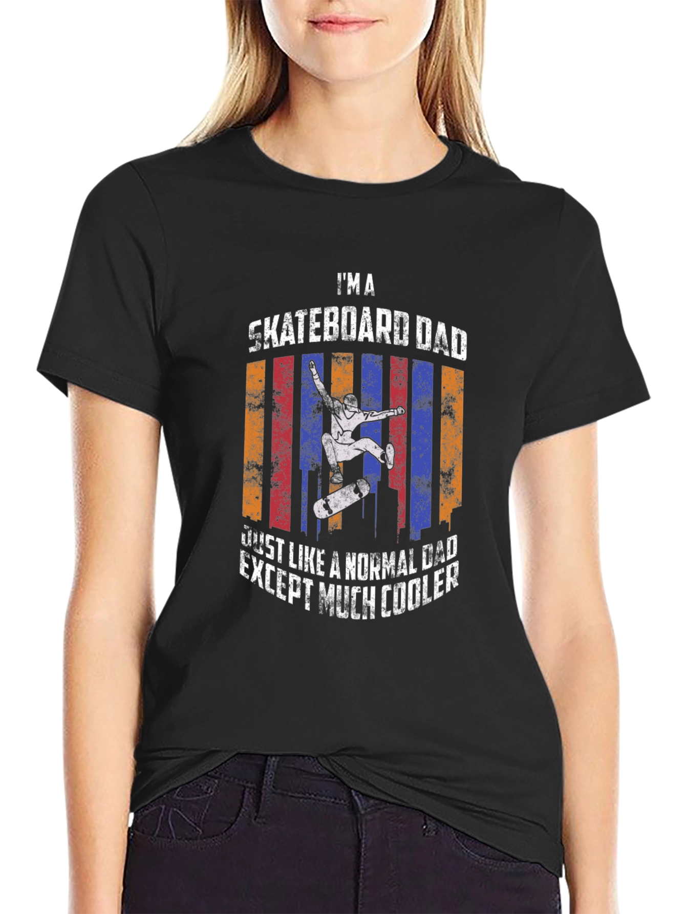 Skateboard Dad T-Shirt - Cool Fathers Day Tee