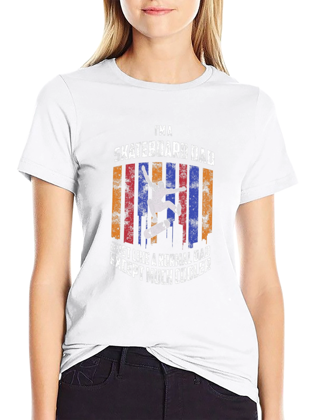 Skateboard Dad T-Shirt - Cool Fathers Day Tee